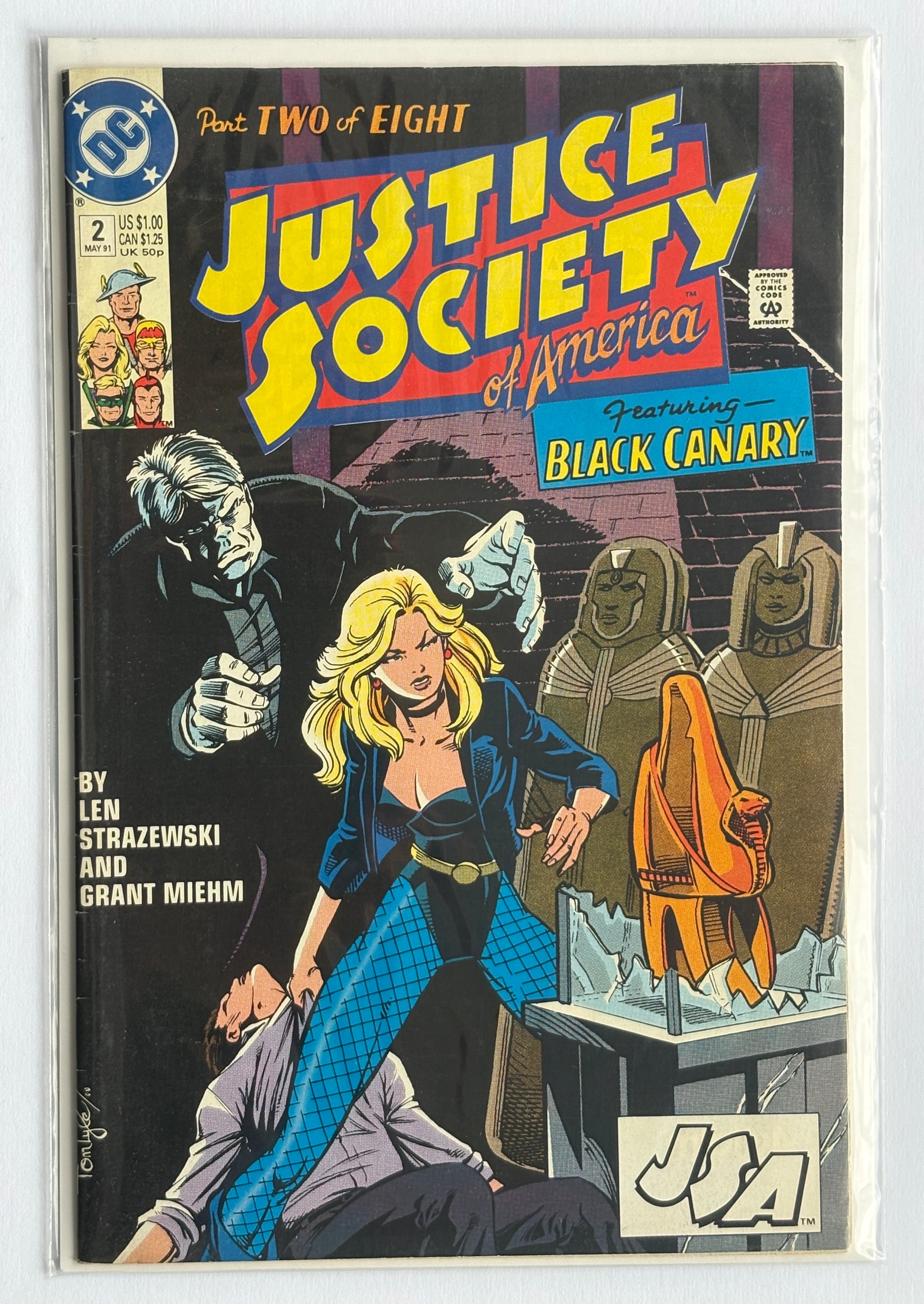 Justice Society of America #2 (part 2 of 8) - DC Comics May 1991 F/VF 7.0