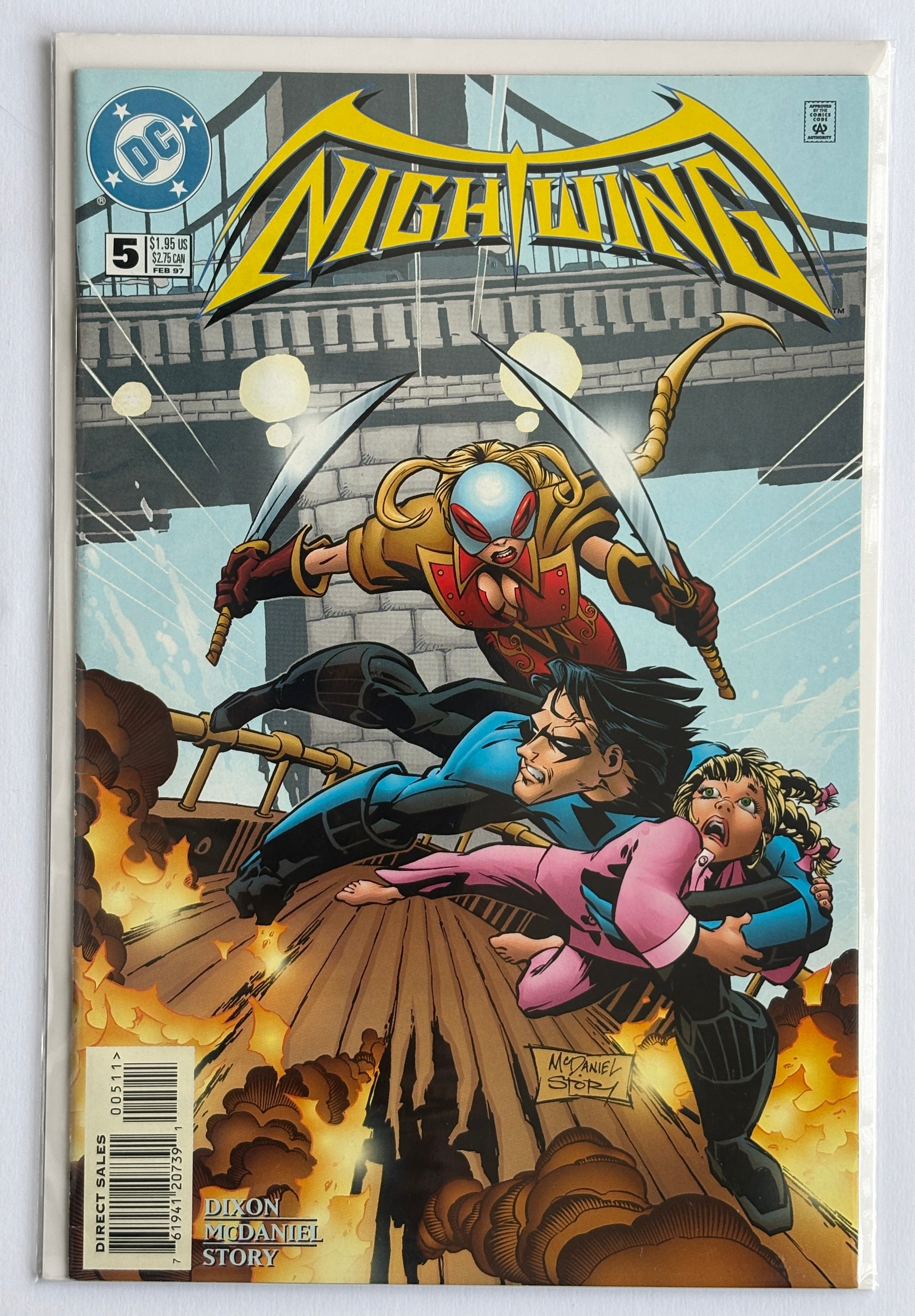 Nightwing #5 - 1st Printing - DC Comics February 1997 FN+ 6.5