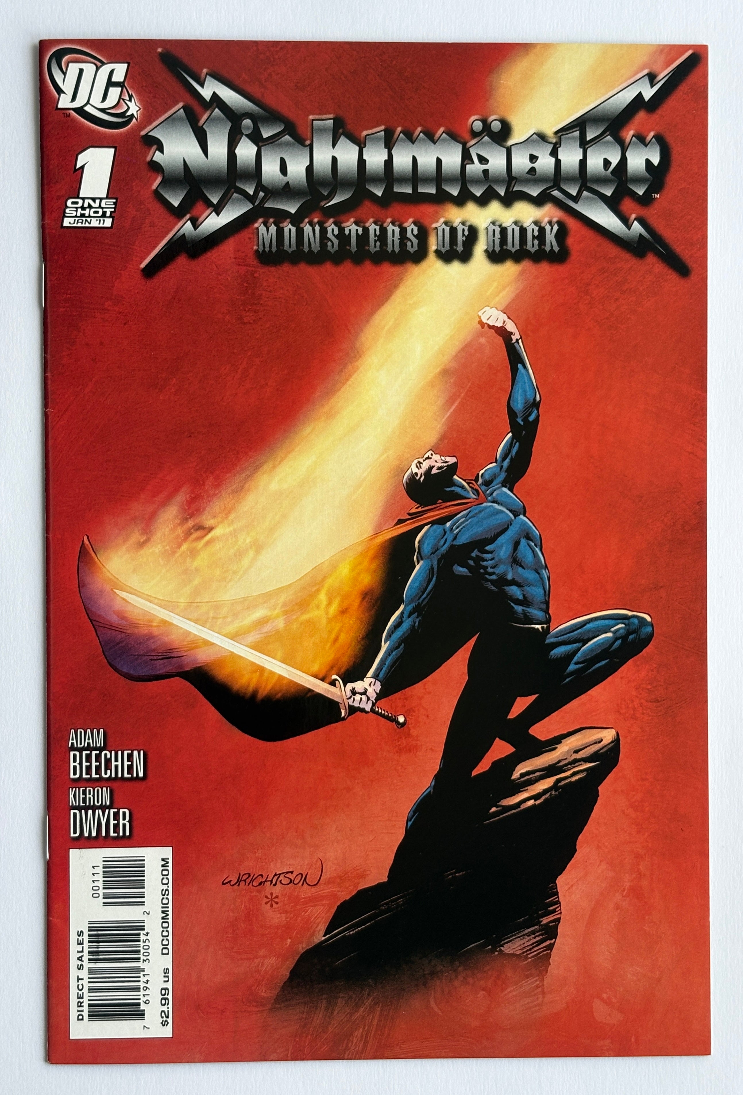 Nightmaster Monsters of Rock #1 One Shot 1st Printing DC Comics Jan 2011 FN+ 6.5