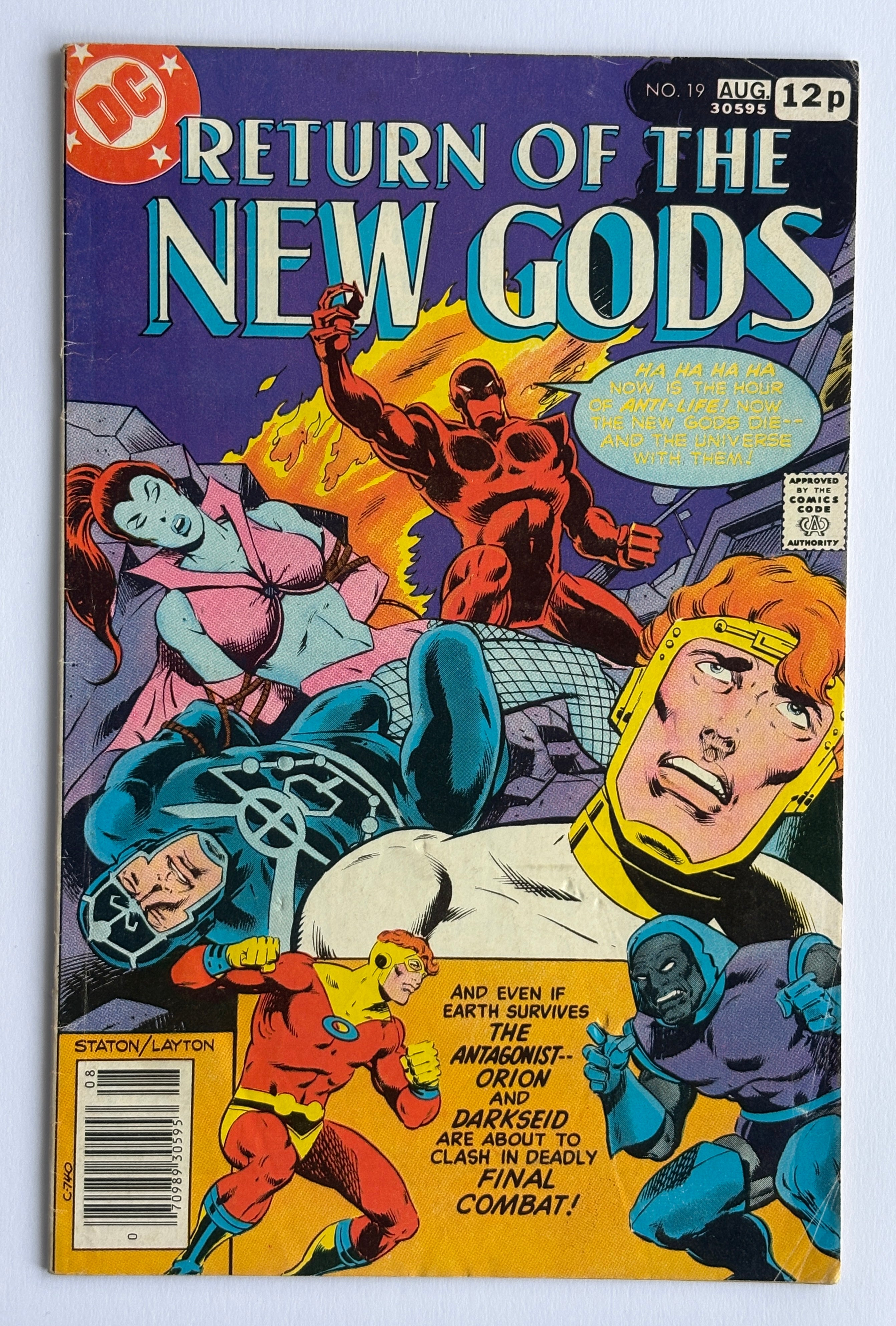 Return of the New Gods #19 - DC Comics UK Variant August 1978 FN 6.0