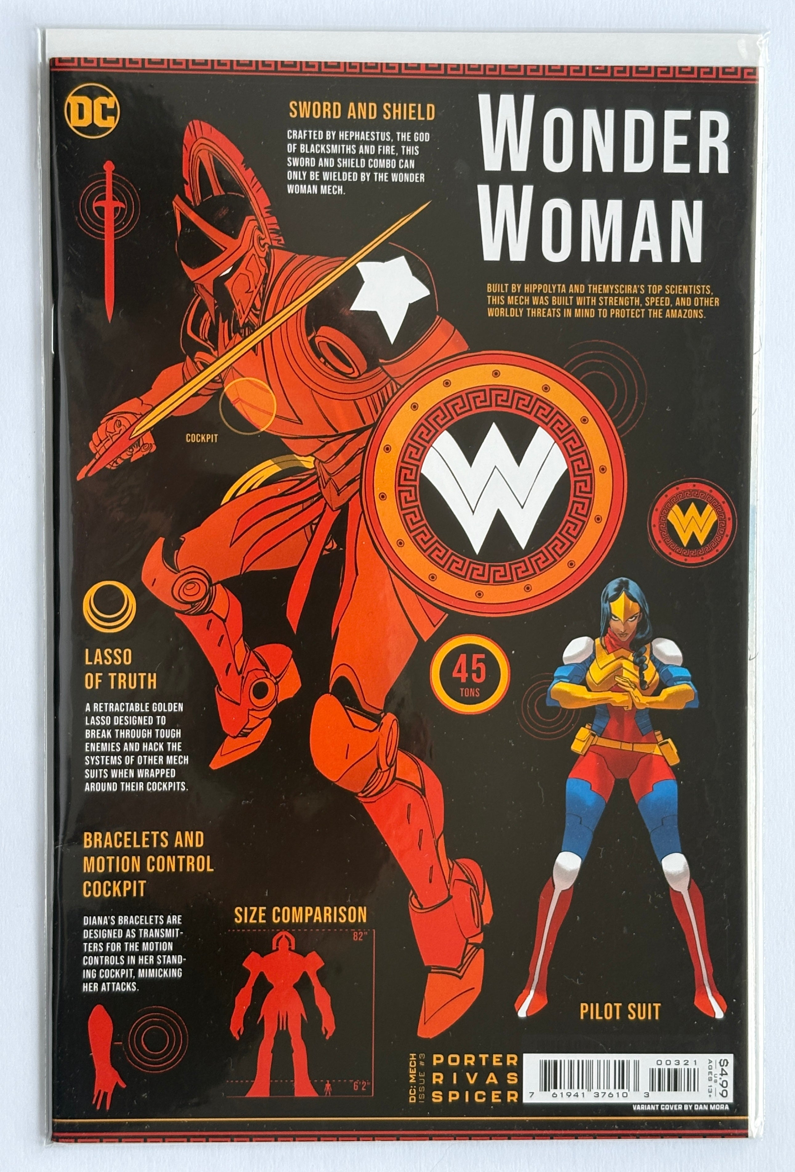 DC Mech #3 - 1st Printing Variant Cover DC Comics November 2022 VF+ 8.5