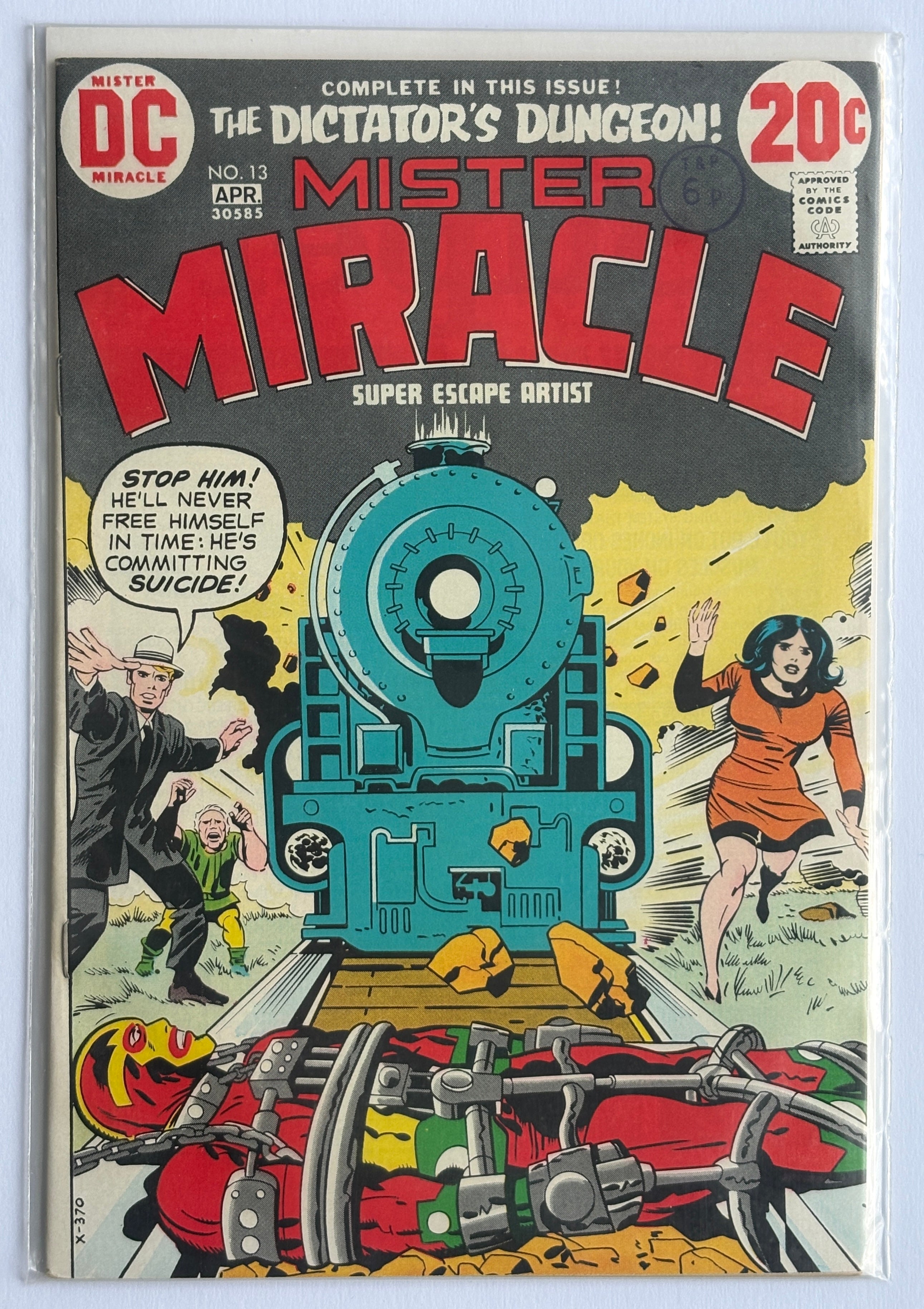 MISTER MIRACLE #13 Super Escape Artist 20c Issue - April 1973 - VF 8.0