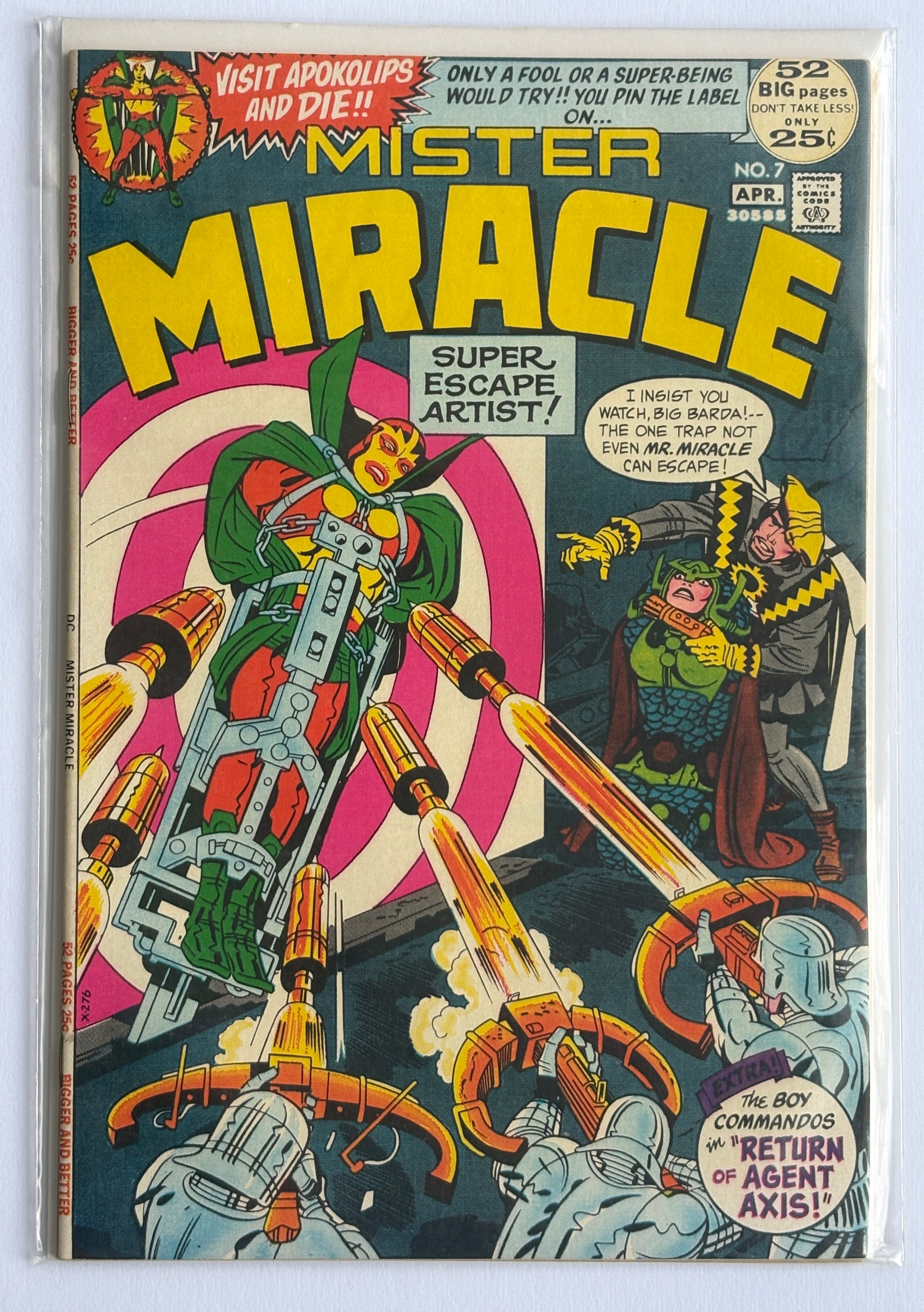 MISTER MIRACLE #7 Apokolips Trap & Harassers - DC Comics April 1972 VF+ 8.5