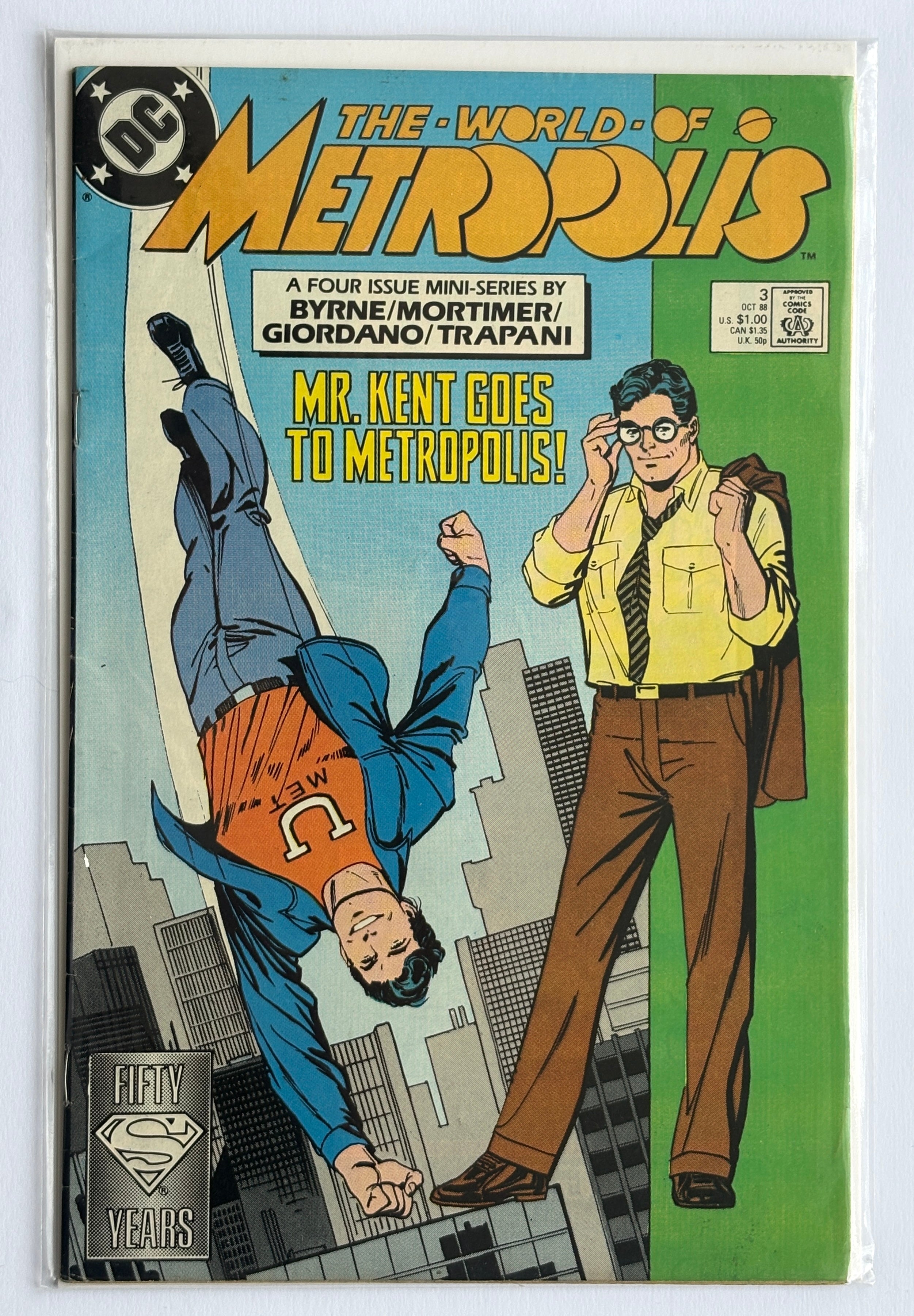 The World of Metropolis #3 - (3 of 4) DC Comics October 1988 F/VF 7.0