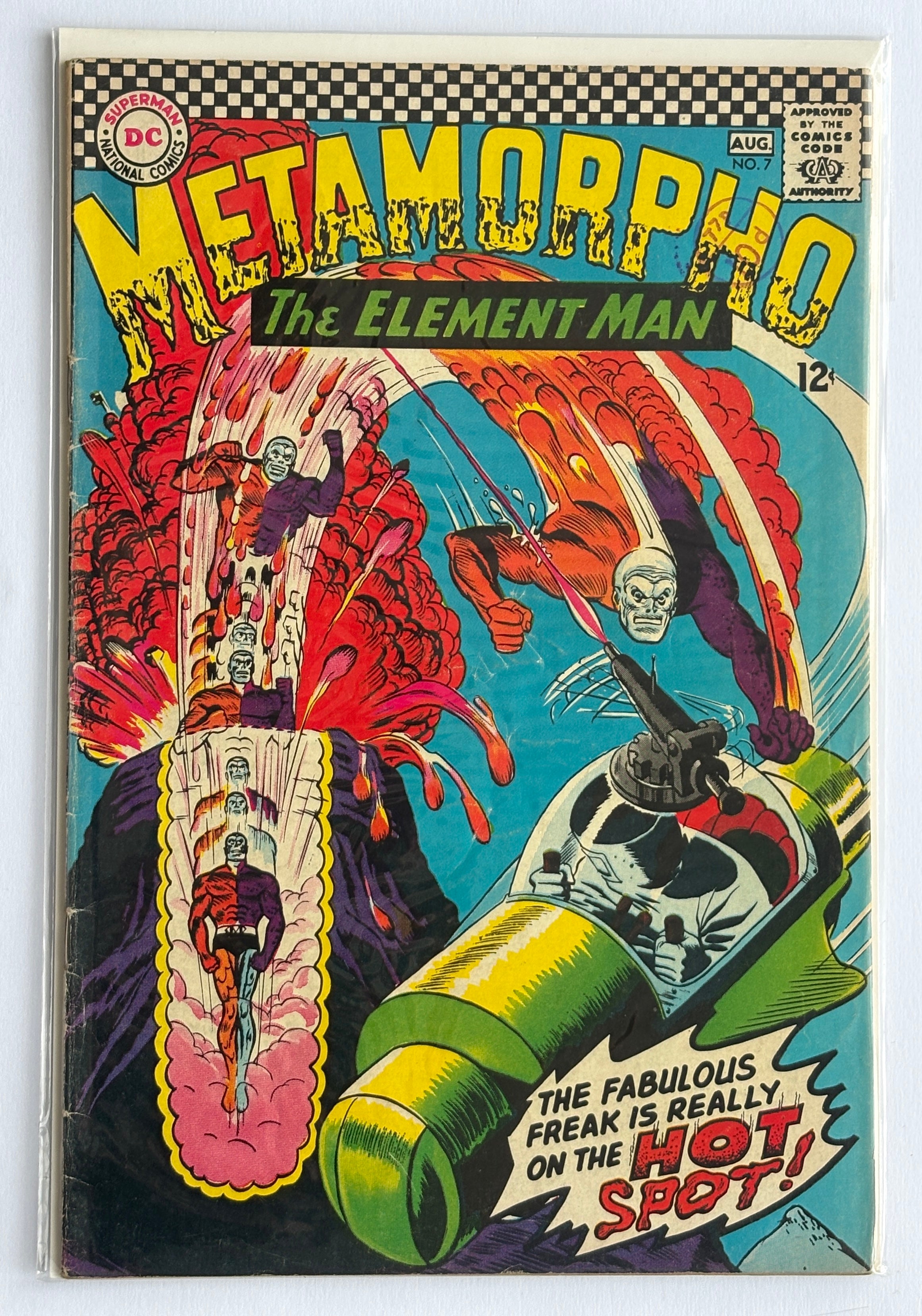 METAMORPHO The Element Man #7 - Hot Spot - DC Comics August 1966 FN 6.0