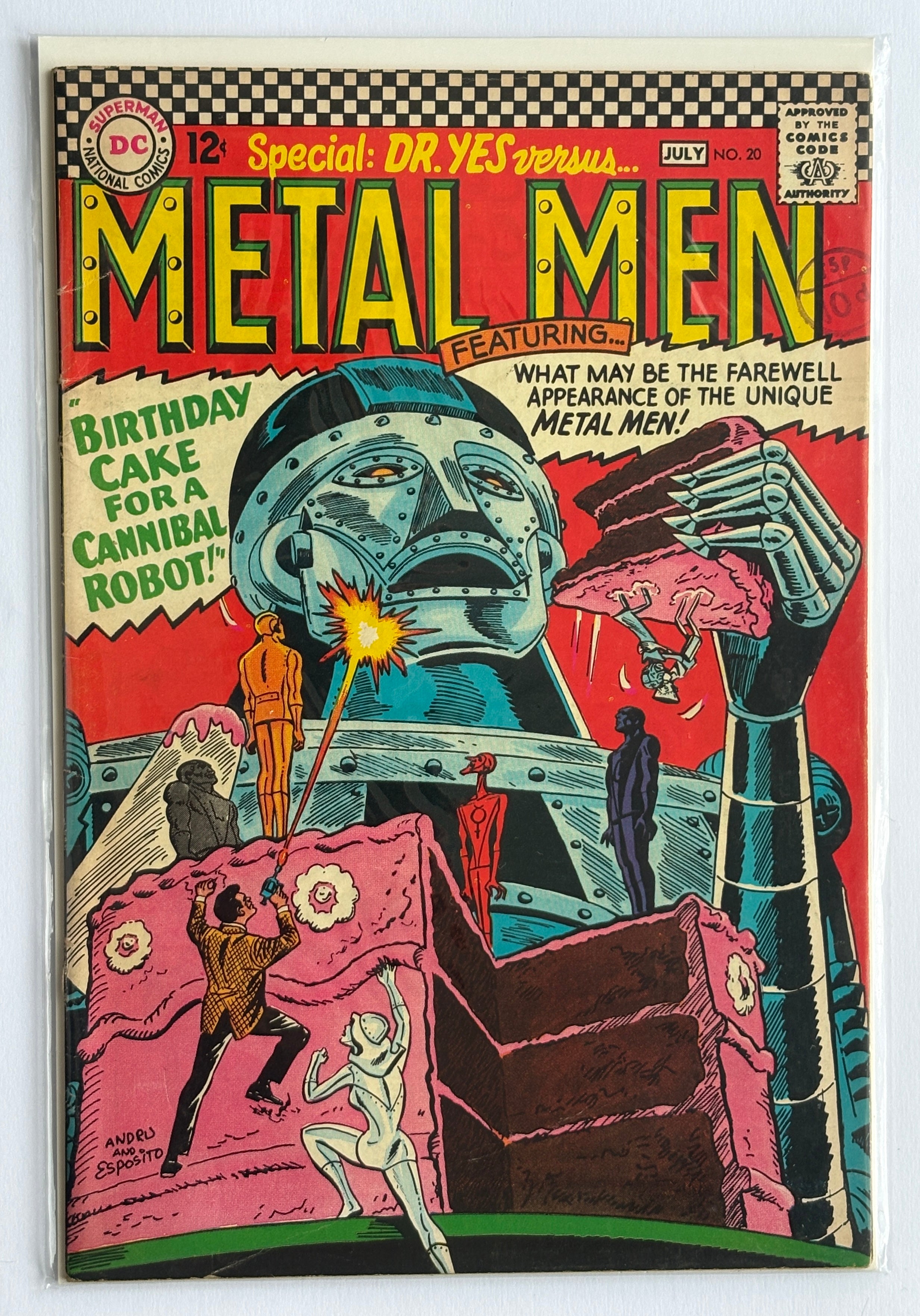 Metal Men #20 - Dr Yes - DC Comics July 1966 FN+ 6.5