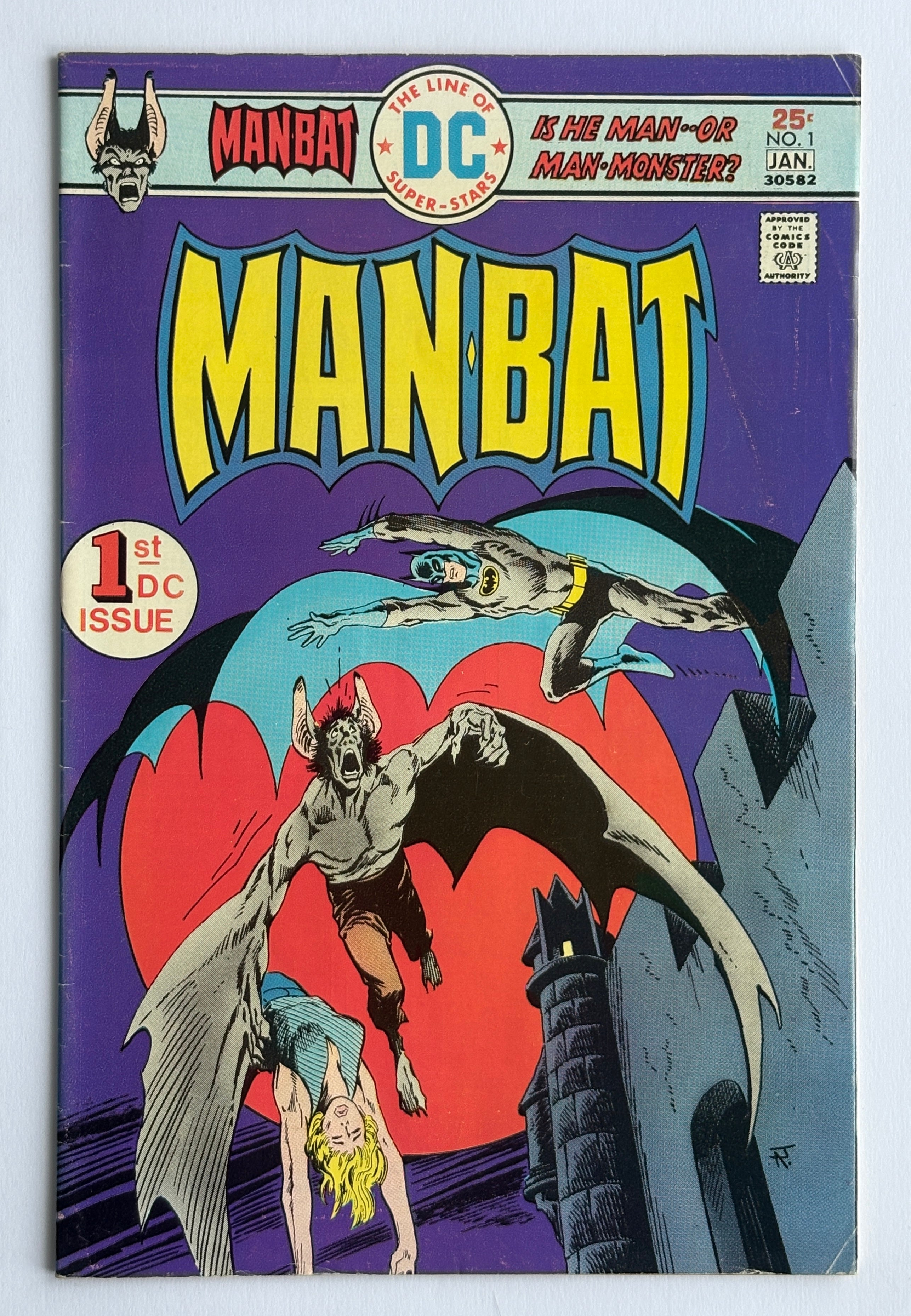 Man-Bat #1 - 1st DC Comics Issue - January 1976 F/VF 7.0