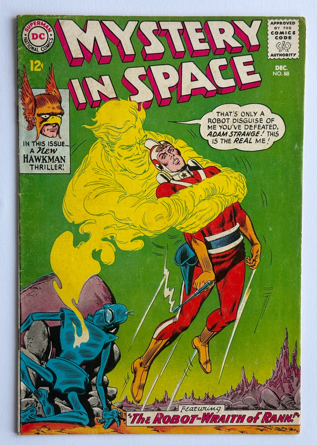 Mystery In Space #88 - Adam Strange & Hawkman - DC Comics December 1963 FN 6.0