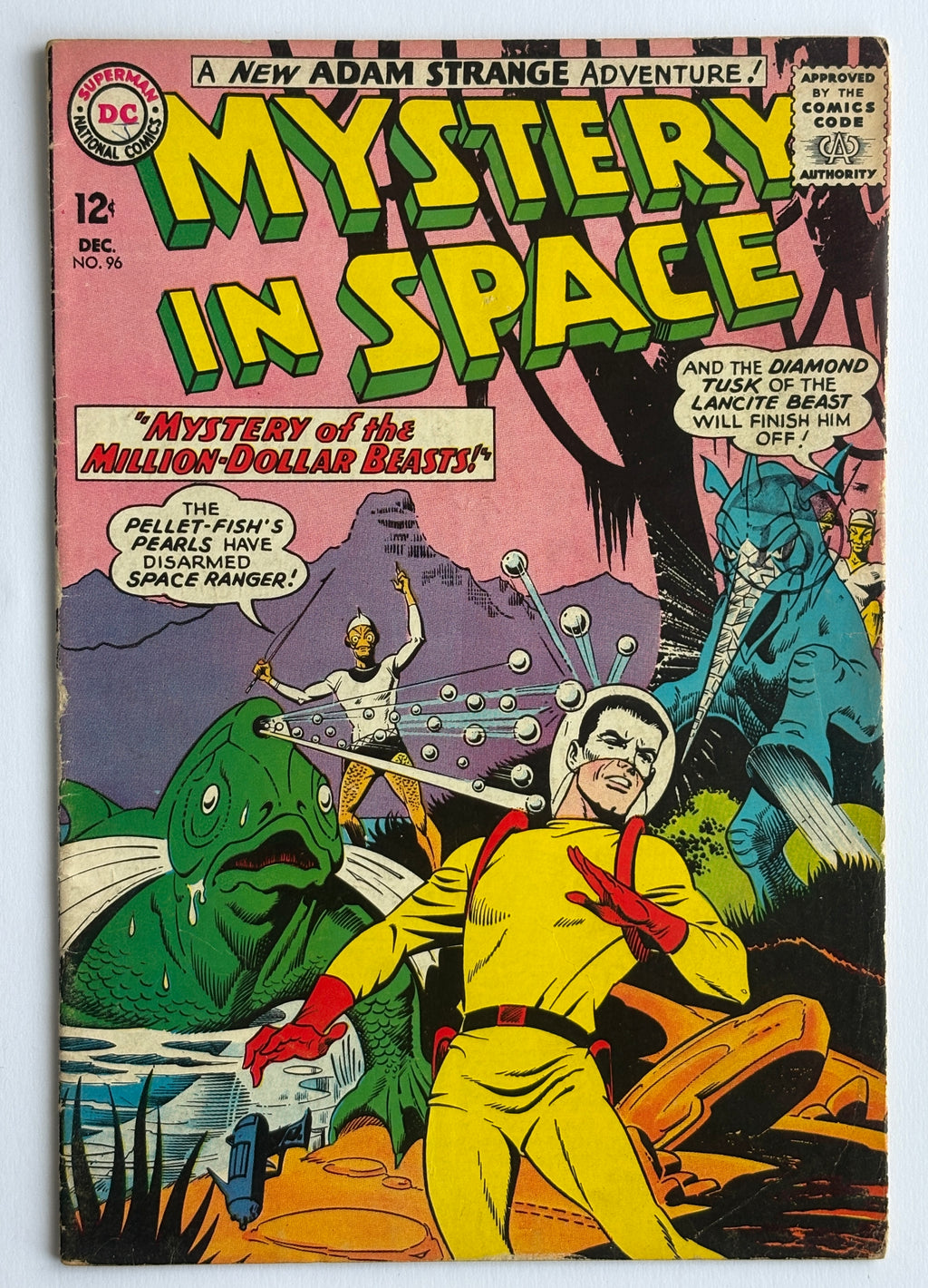 Mystery in Space #96 - Mystery of the Million-Dollar Beasts! - Dec 1964 VG+ 4.5