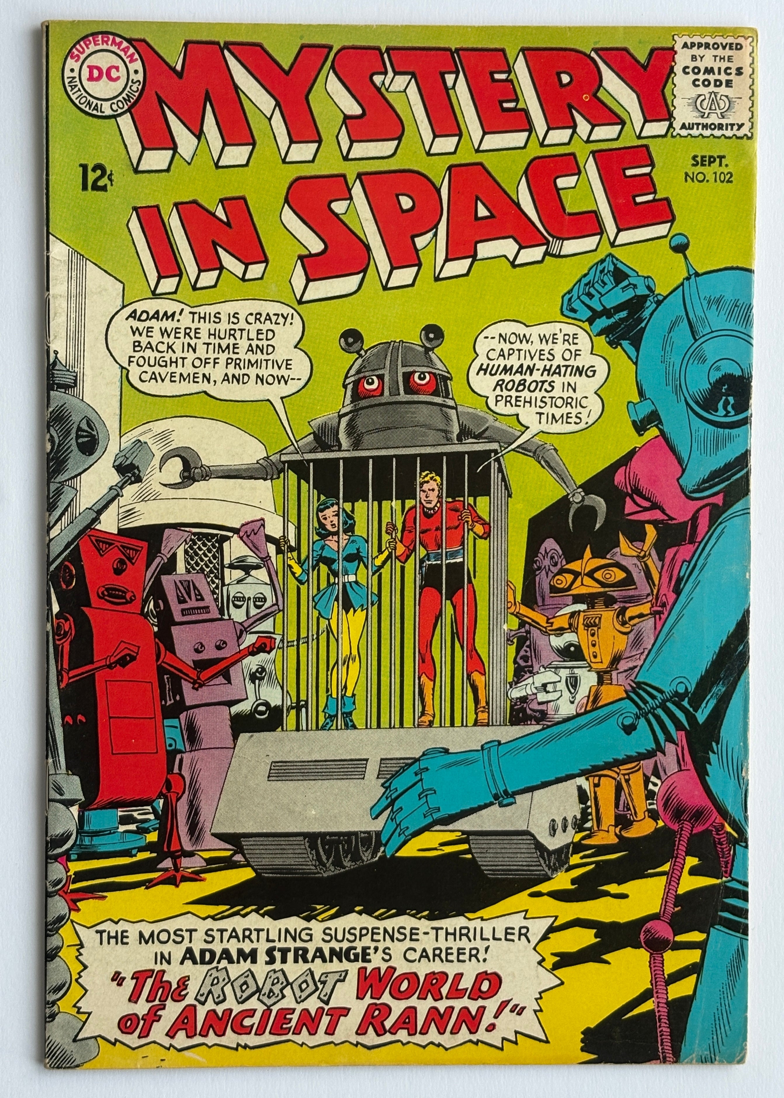 Mystery In Space #102 - Adam Strange Ends - September 1965 F/VF 7.0