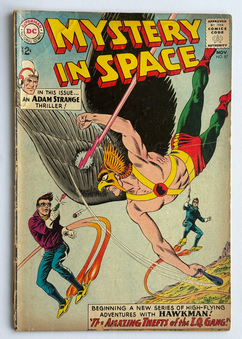 Mystery In Space #87 - Adam Strange 3rd Hawkman DC Comics Nov 1963 - VG+ 4.5