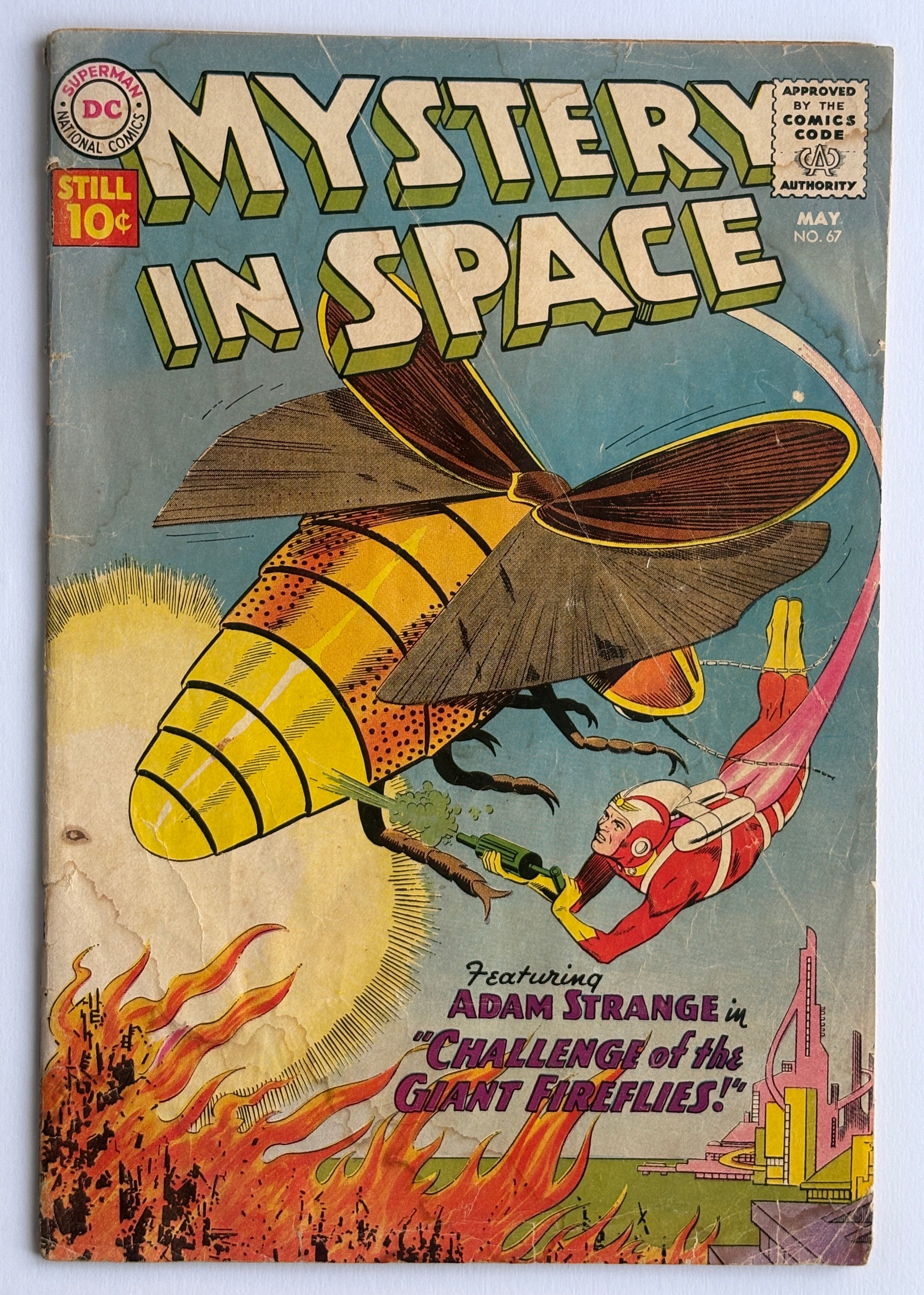 Mystery In Space #67 - Adam Strange - DC Comics - May 1961 VG- 3.5