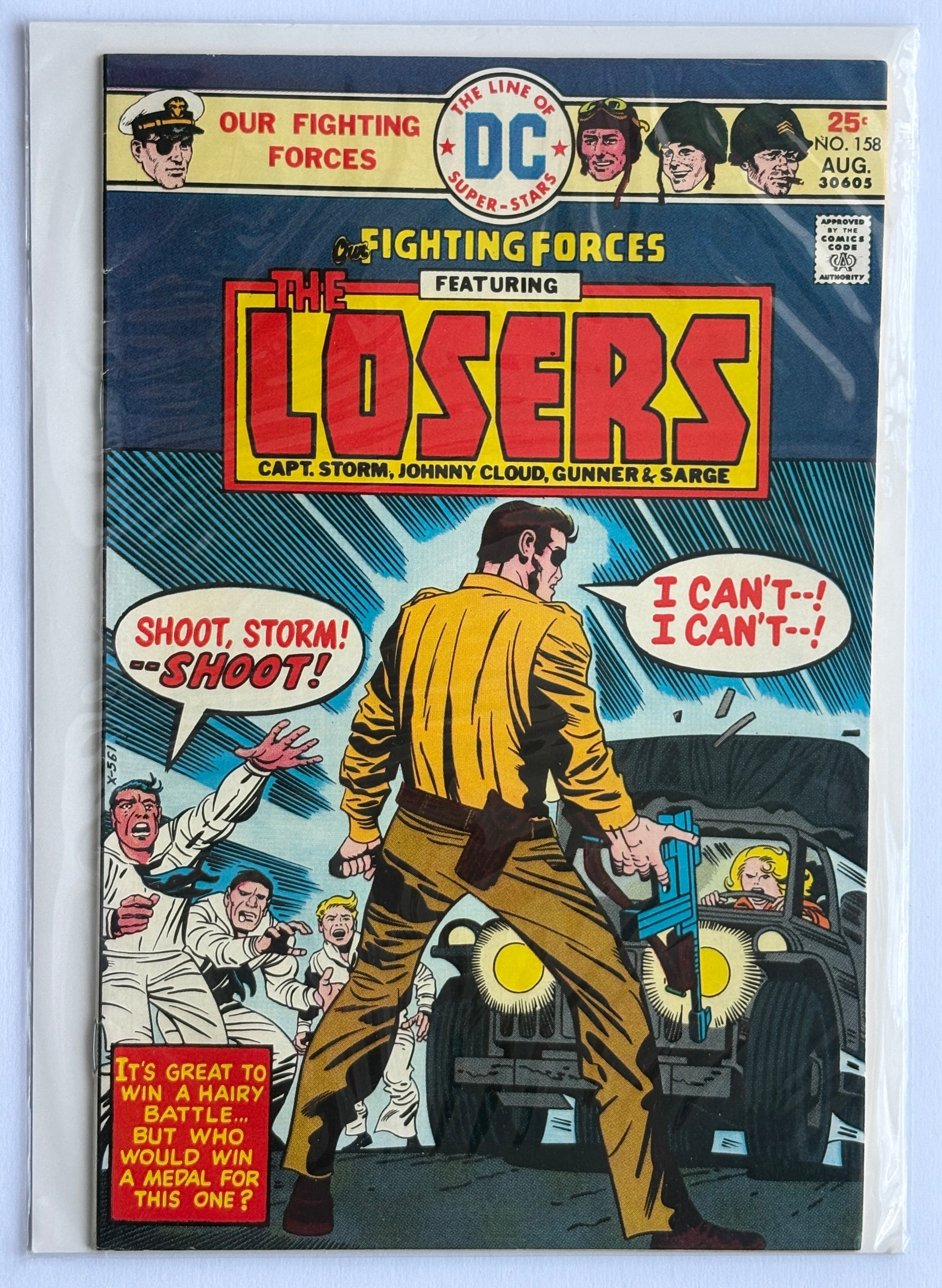 Our Fighting Forces featuring THE LOSERS #158 - DC Comics - August 1975 F/VF 7.0