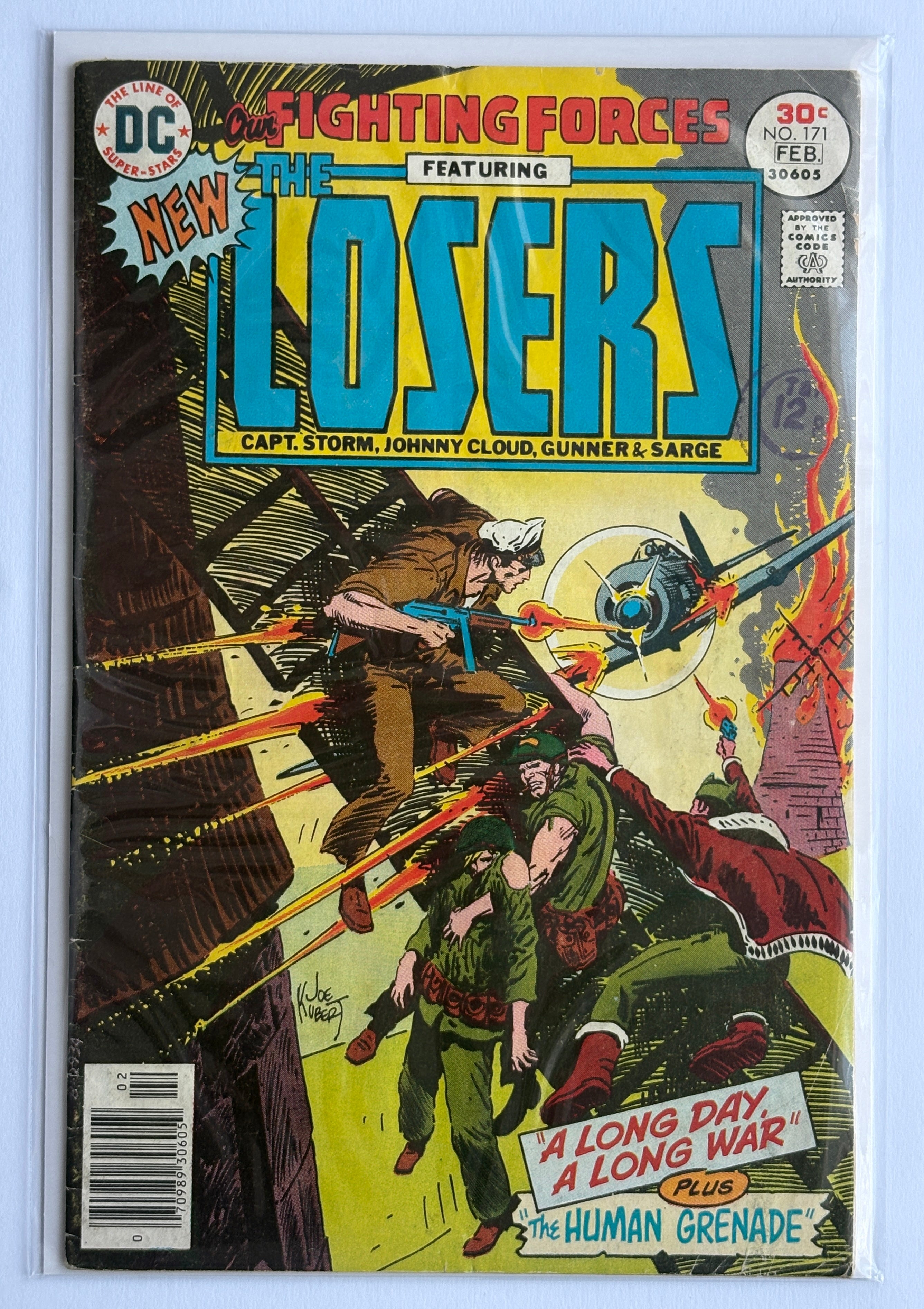 Our Fighting Forces featuring THE LOSERS #171 - DC February 1975 VG/FN 5.0