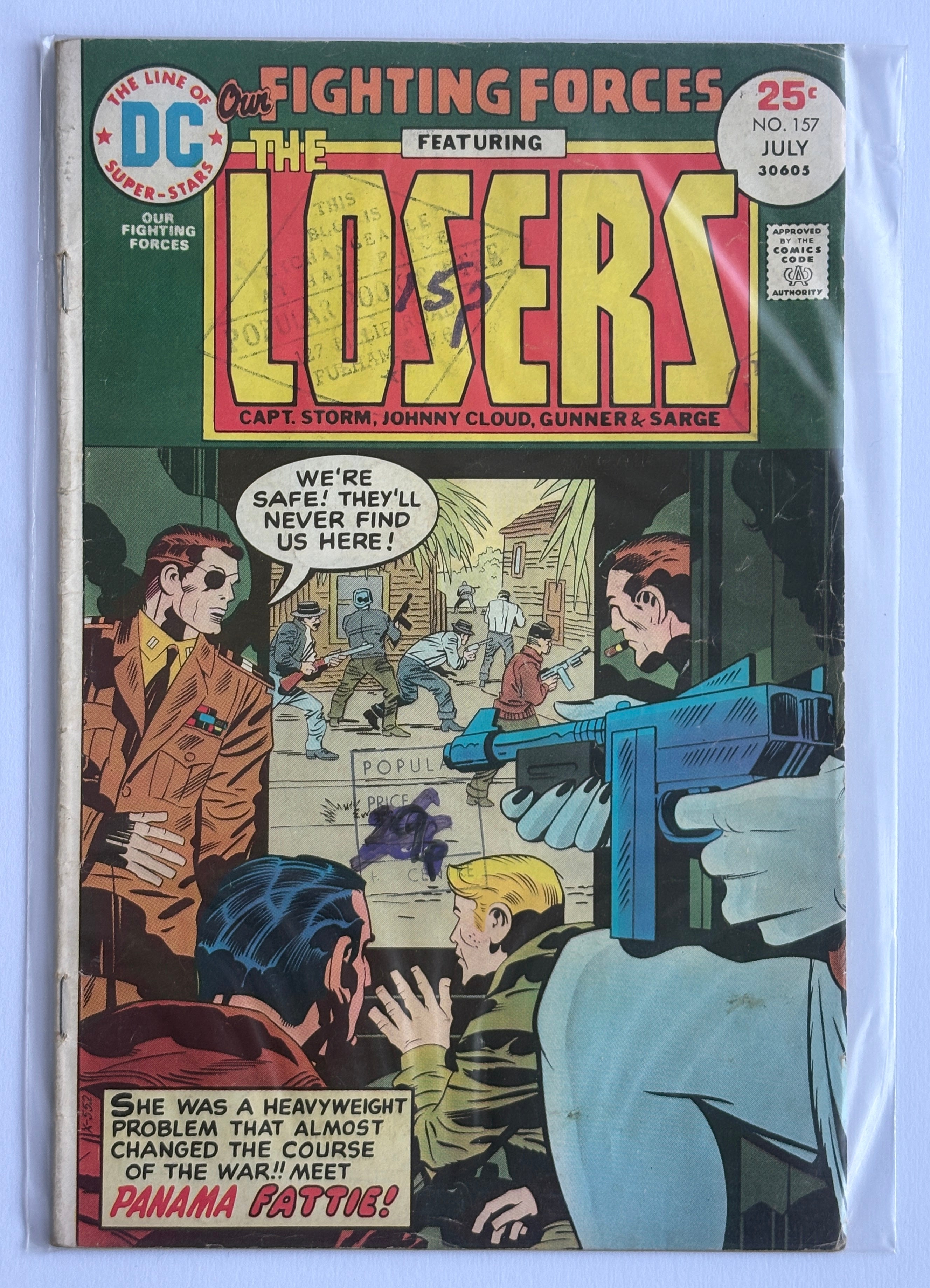 Our Fighting Forces featuring THE LOSERS #157 - Jack Kirby - July 1975 VG 4.0