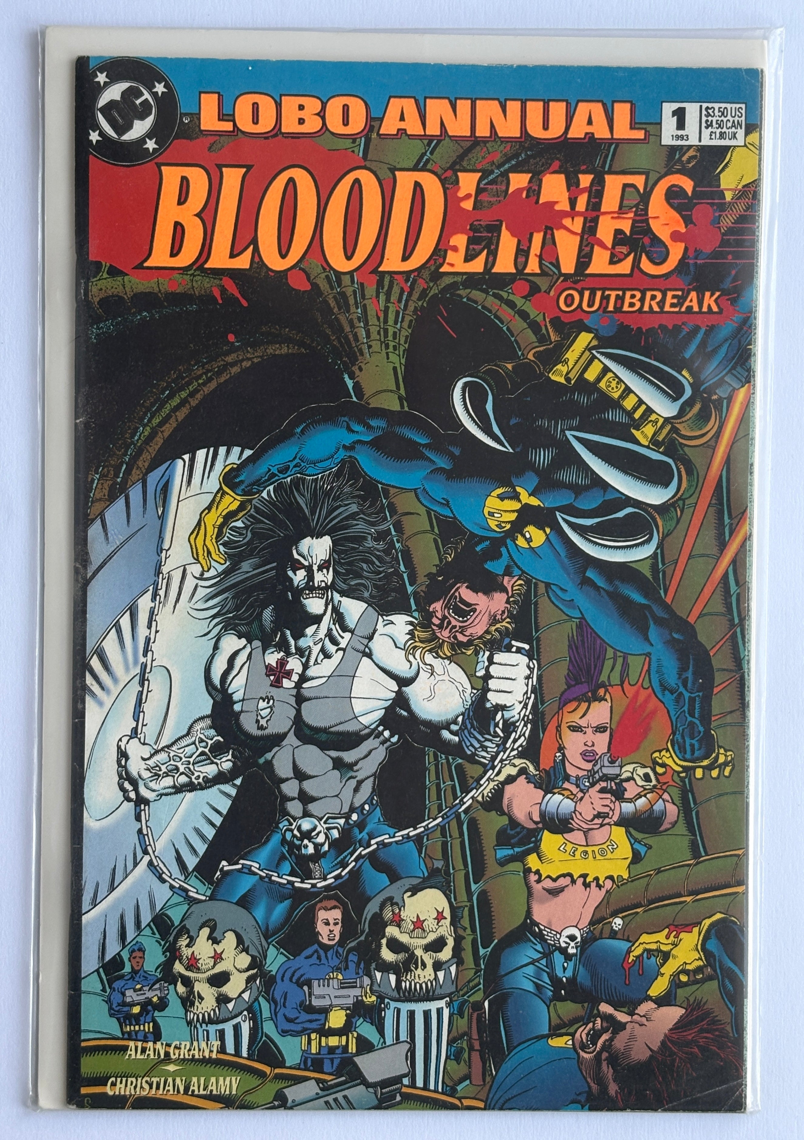 Lobo Annual #1 Bloodlines Outbreak 1993 F/VF 7.0