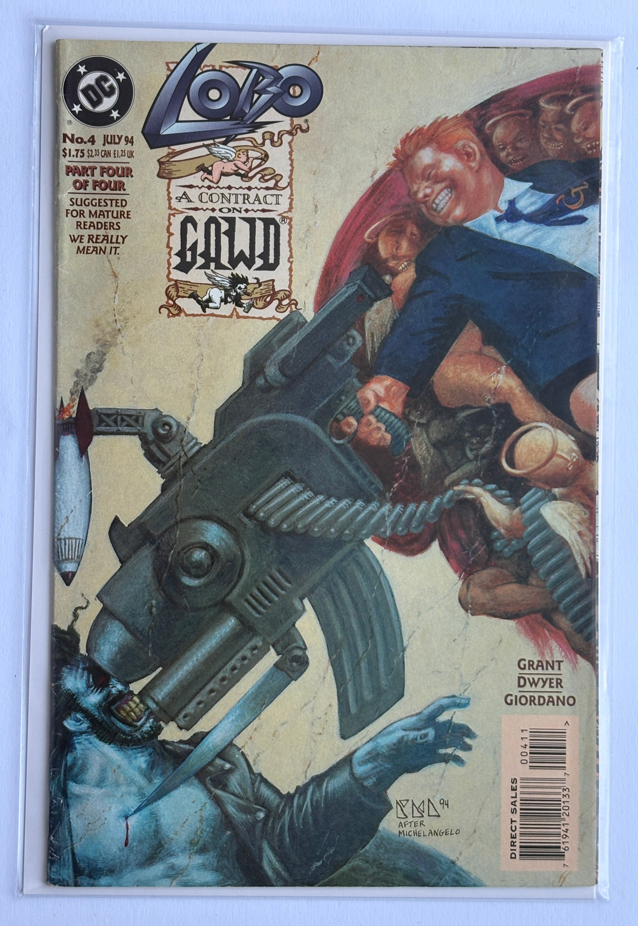 Lobo: A Contract on Gawd #4 (4 of 4) DC Comics July 1994 F/VF 7.0
