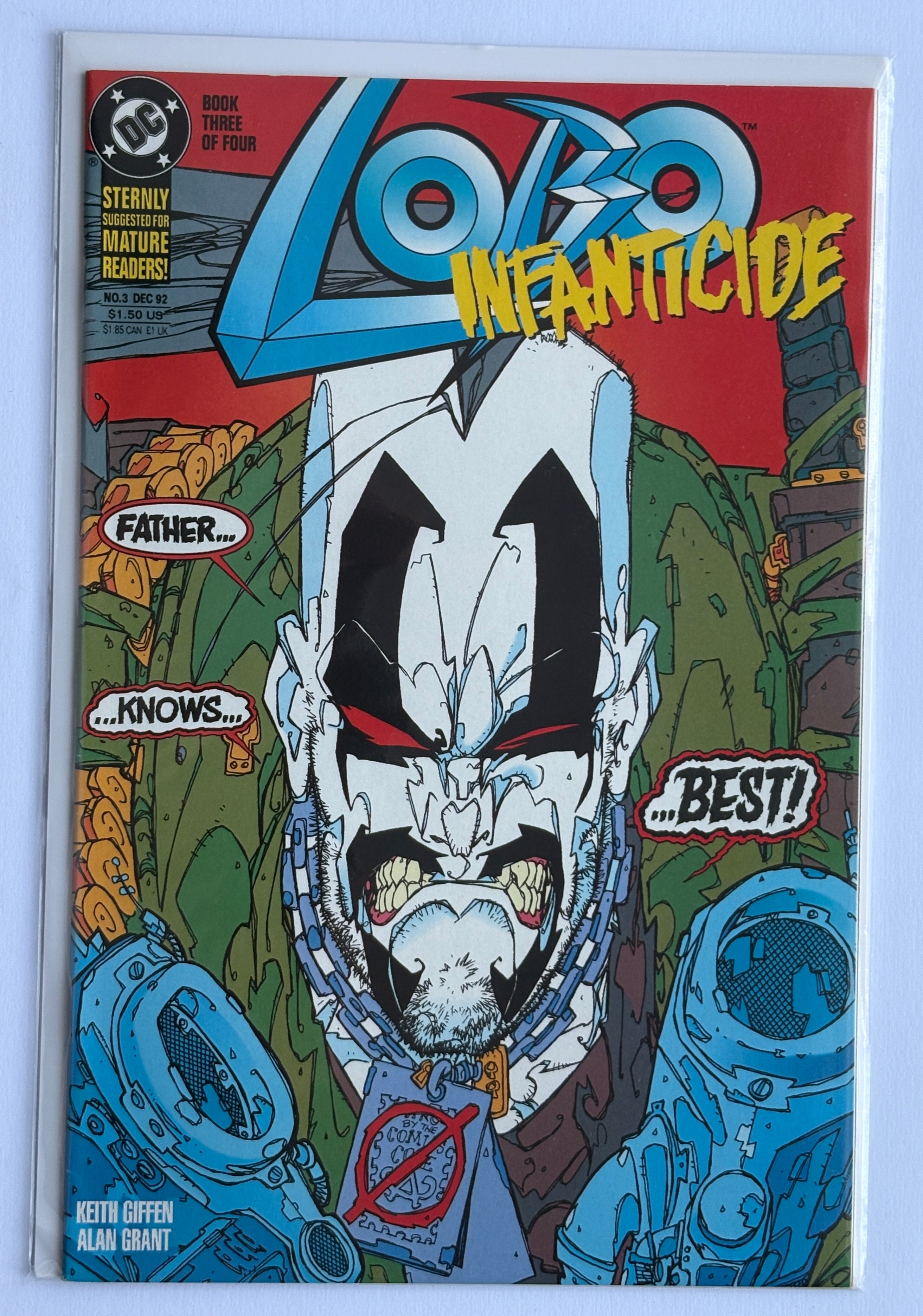 Lobo Infanticide #3 - DC Comics December 1992 VF 8.0