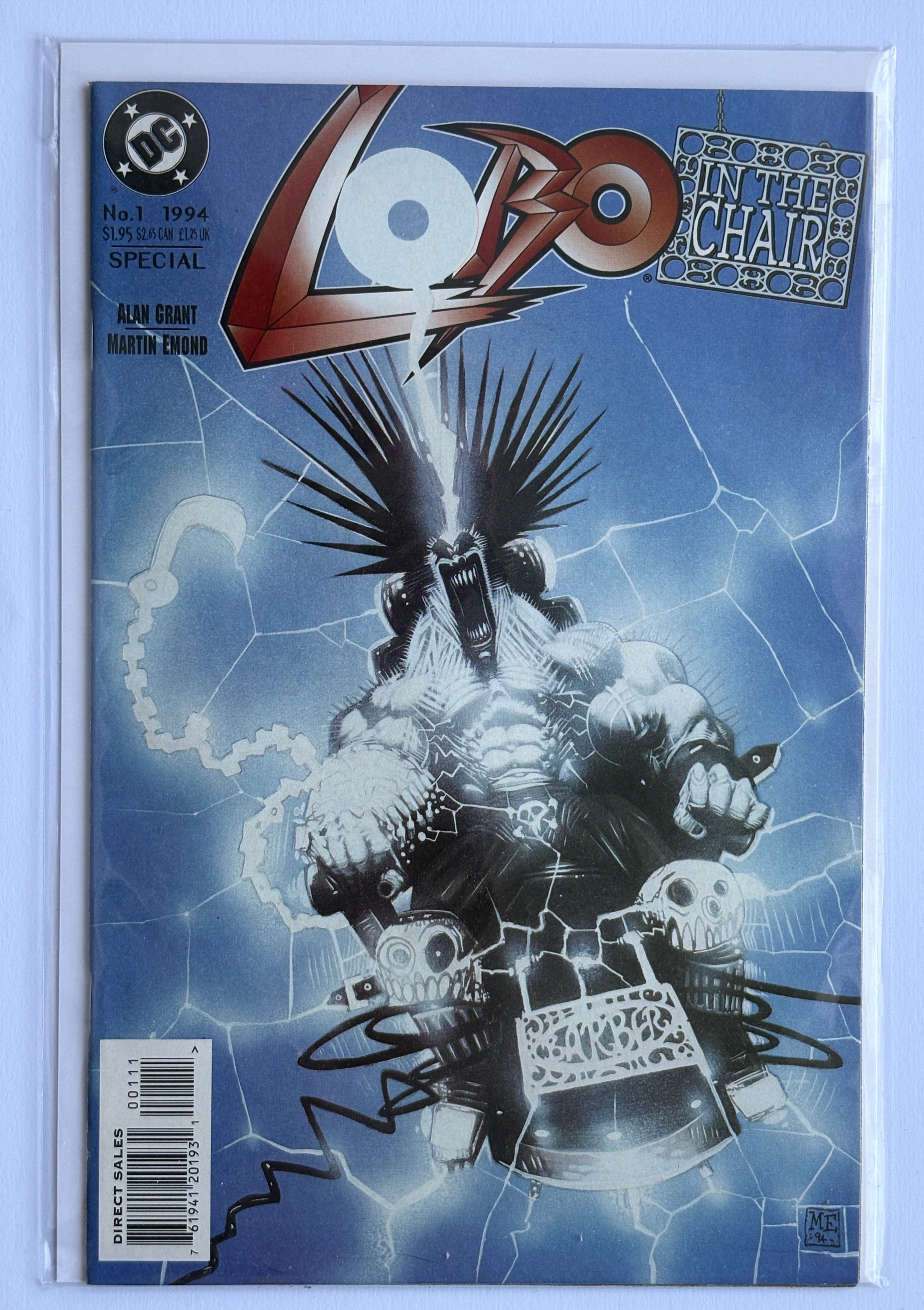 Lobo: In the Chair #1 - Special 1st Printing DC Comics August 1994 VF+ 8.5