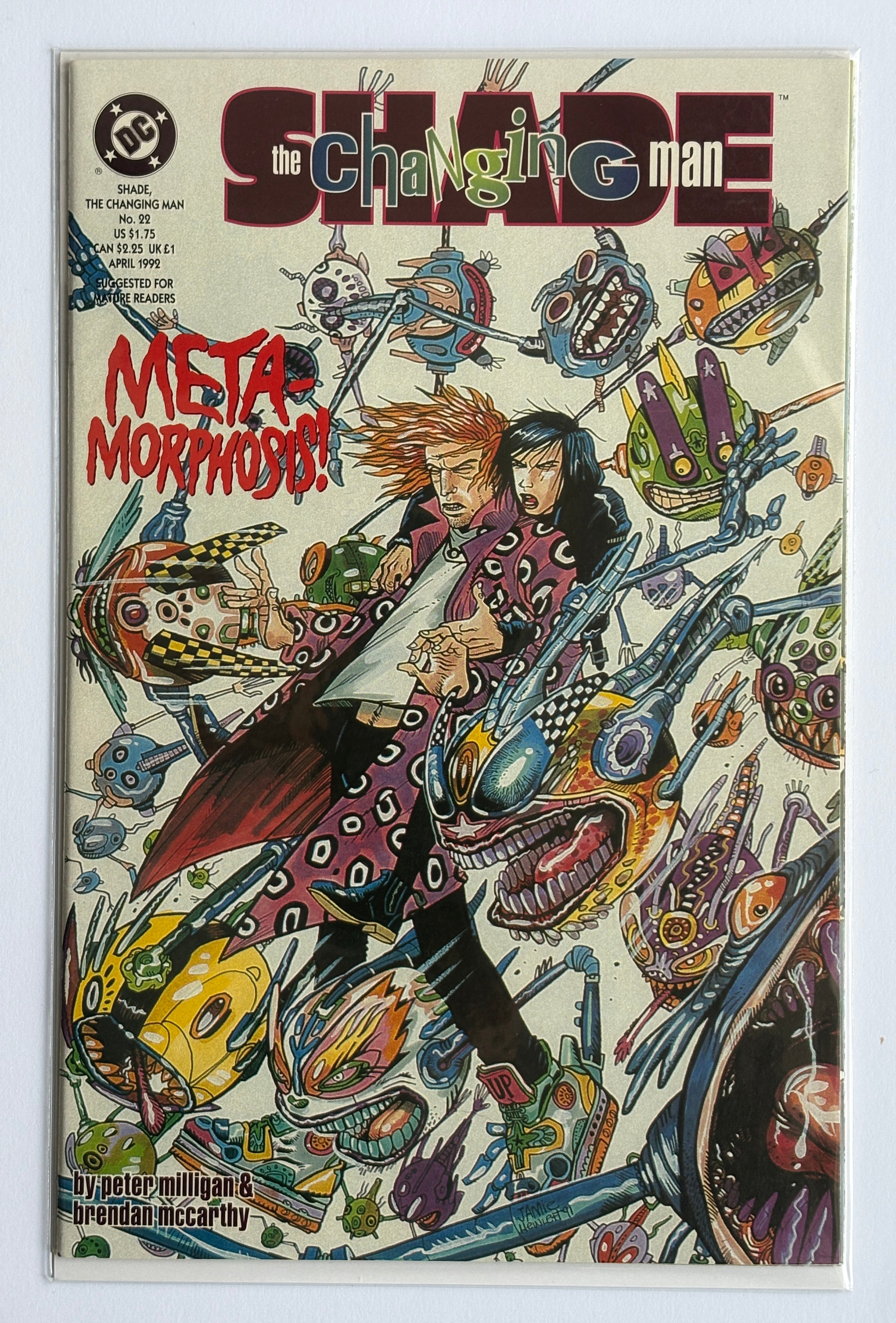 Shade, the Changing Man #22 - DC Comics April 1992 NM- 9.2