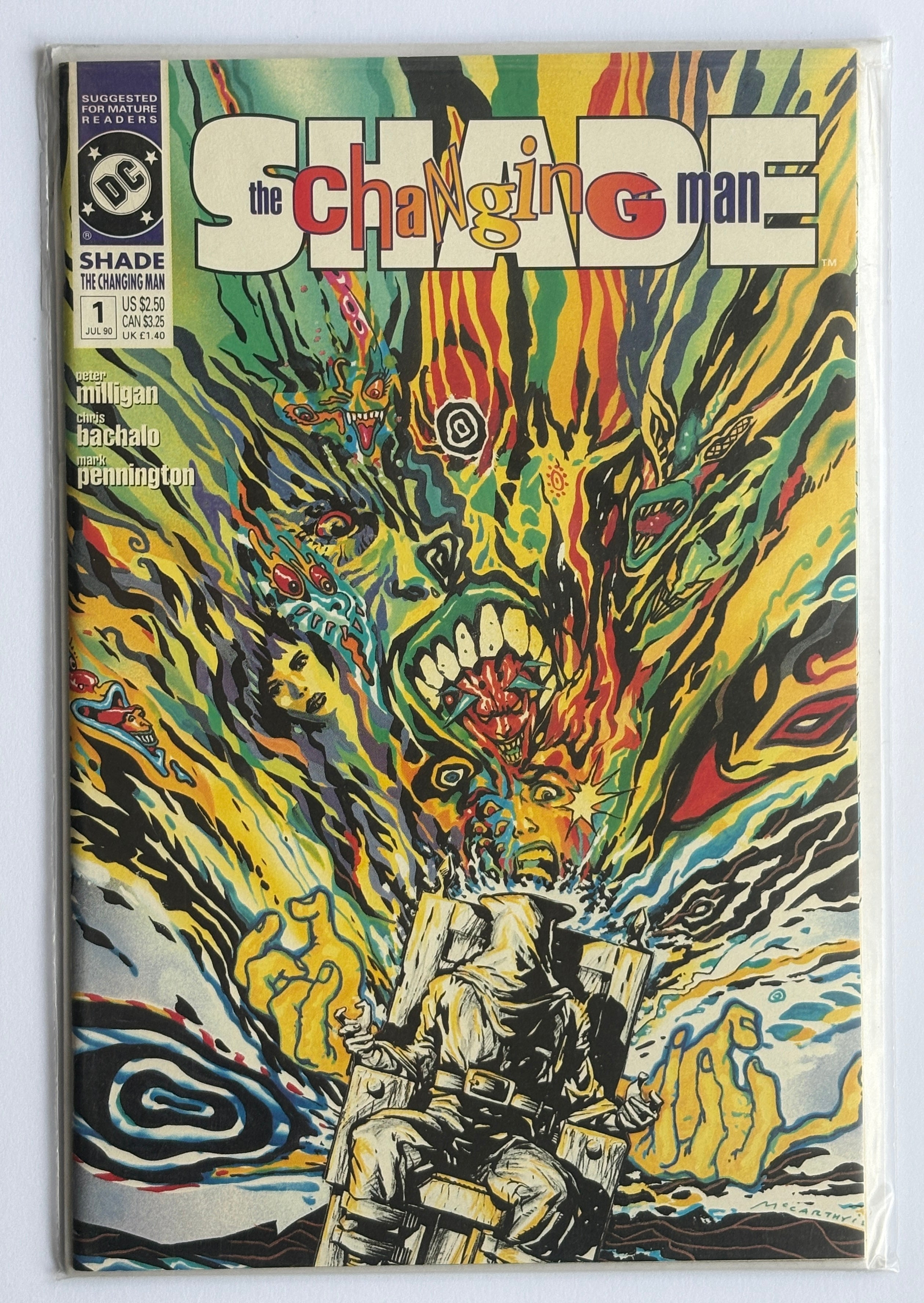 Shade, the Changing Man #1 - DC Comics July 1990 VF+ 8.5