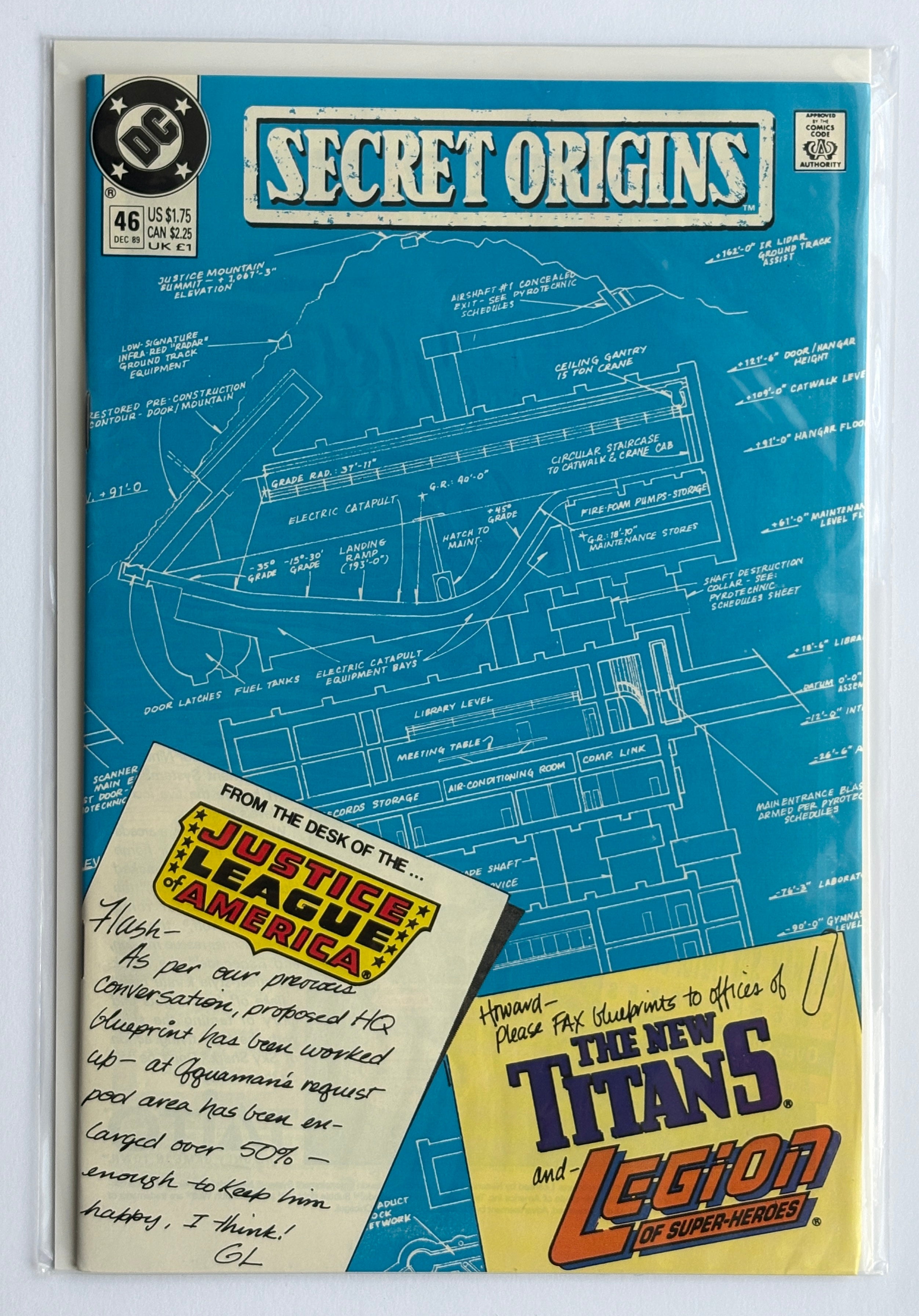 Secret Origins #46 - 1st App Arm Fall Off Boy DC Comics 1989 VF- 7.5