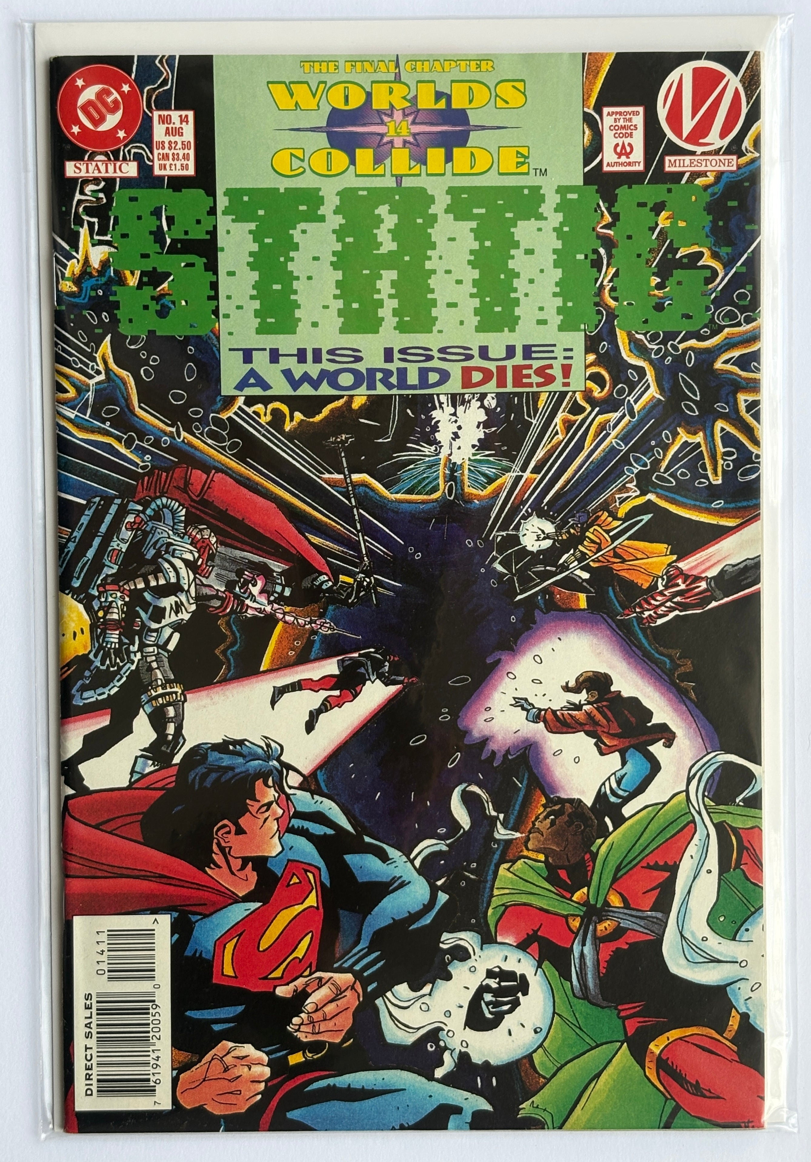 Static #14 - 1st Printing DC Comics August 1994 VF+ 8.5