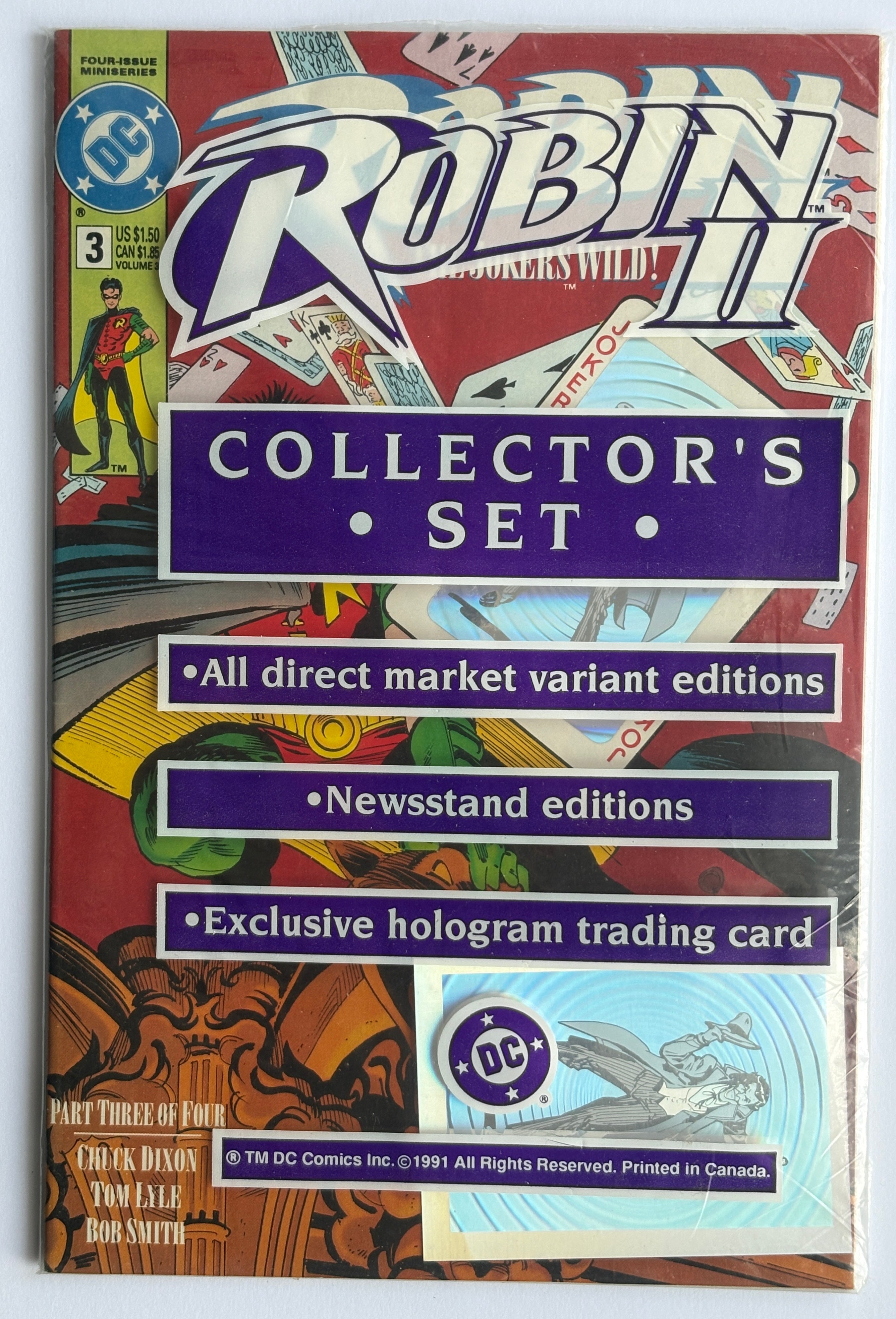 Robin II The Joker's Wild! #3 - Collector's Set - DC Comics - 1991 Bagged but Opened