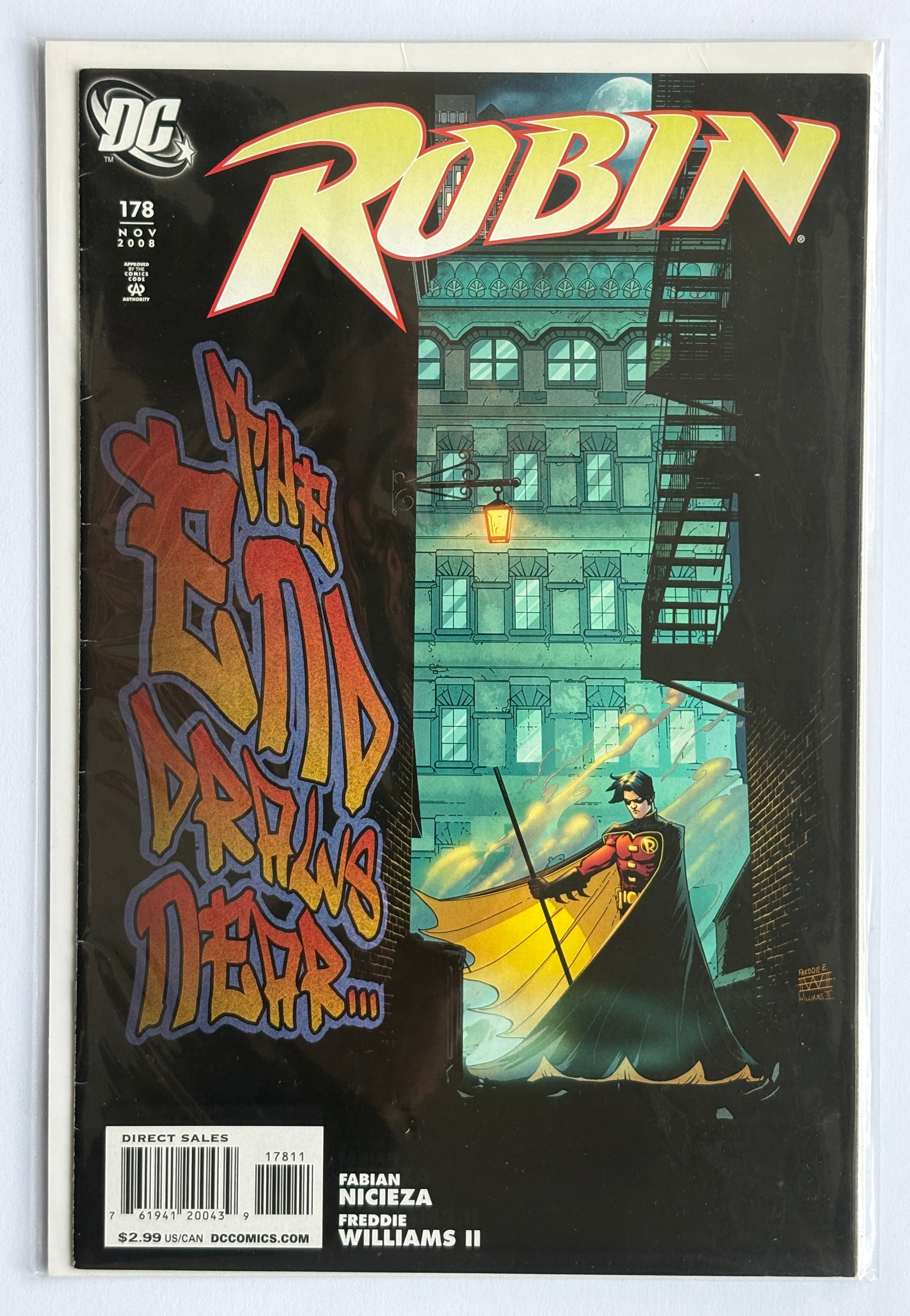 Robin #178 - 1st Printing DC Comics November 2008 FN- 5.5