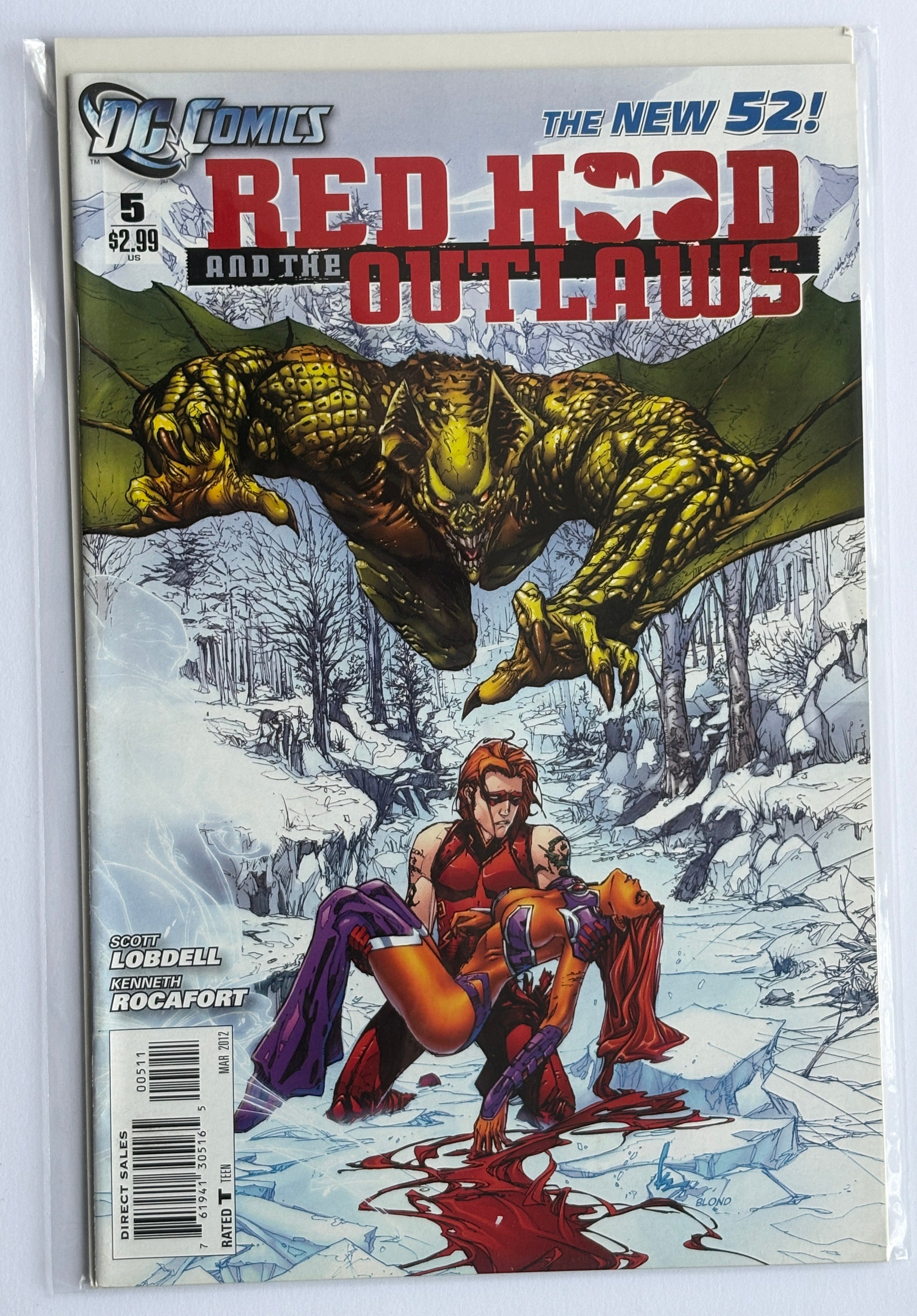 Red Hood and the Outlaws #5 - The New 52 - 1st Printing March 2012 VF- 7.5