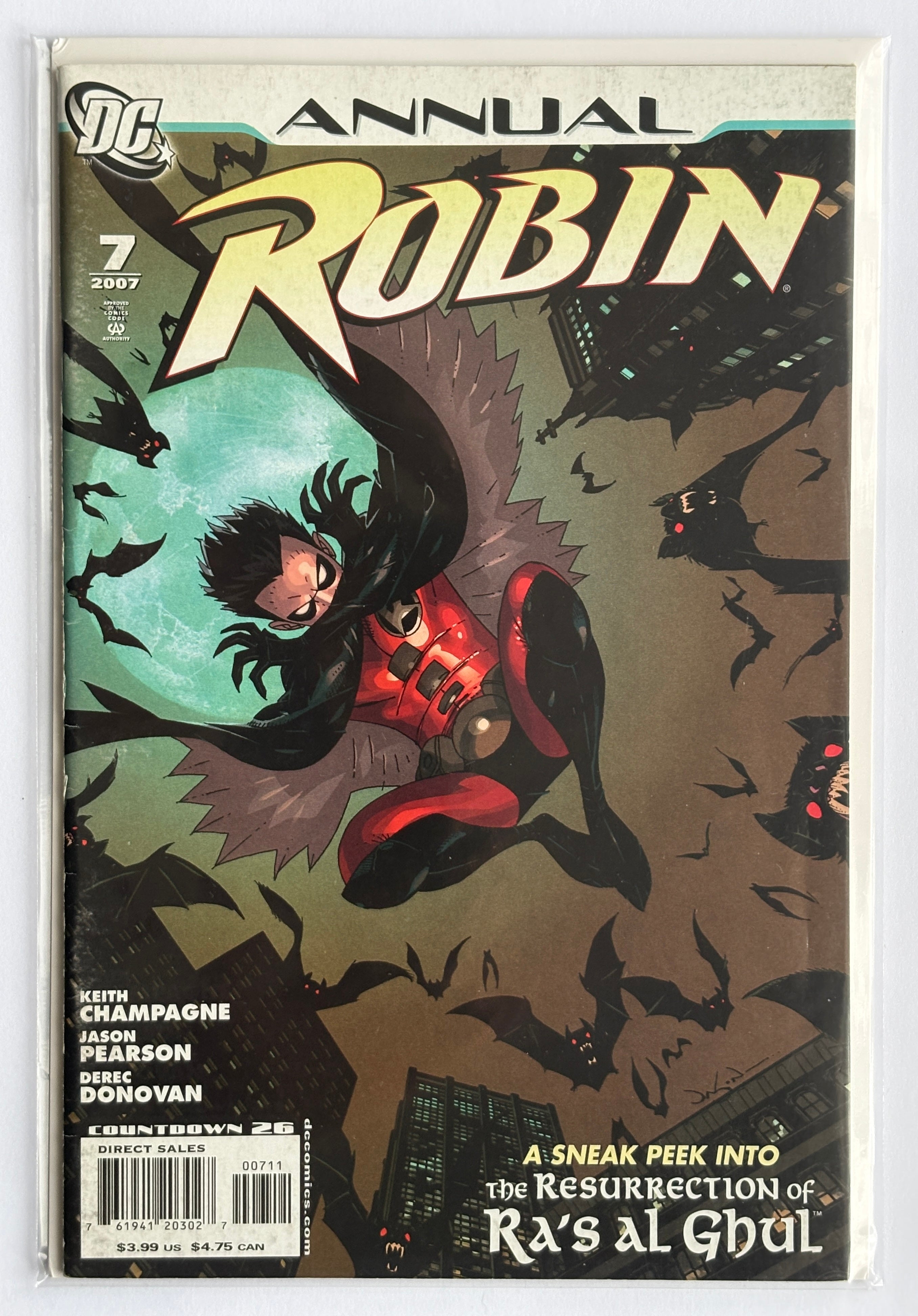 Robin Annual #7 - 1st Printing DC Comics December 2007 F/VF 7.0