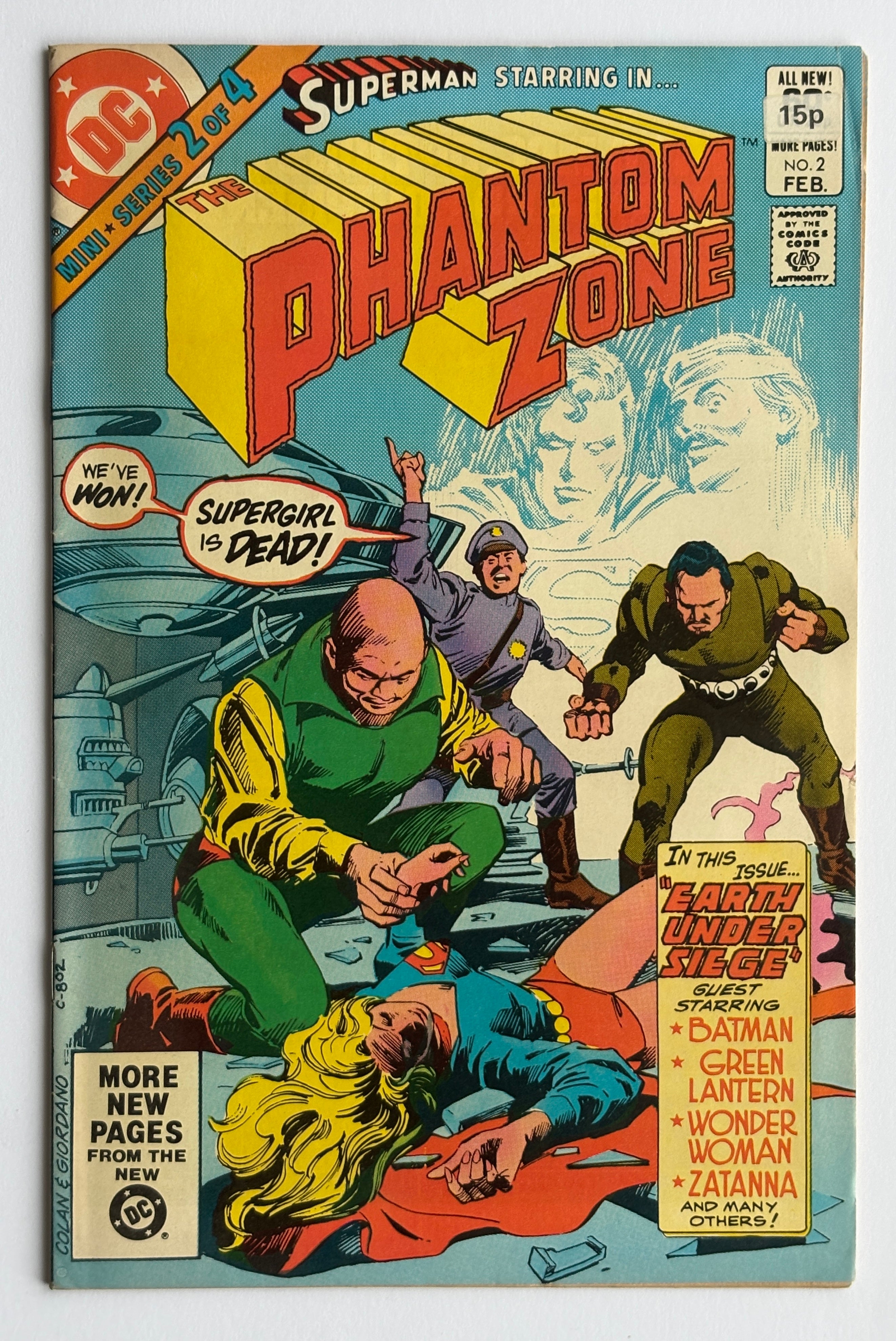 The Phantom Zone #2 (Mini Series 2 of 4) - DC Comics February 1982 VF- 7.5