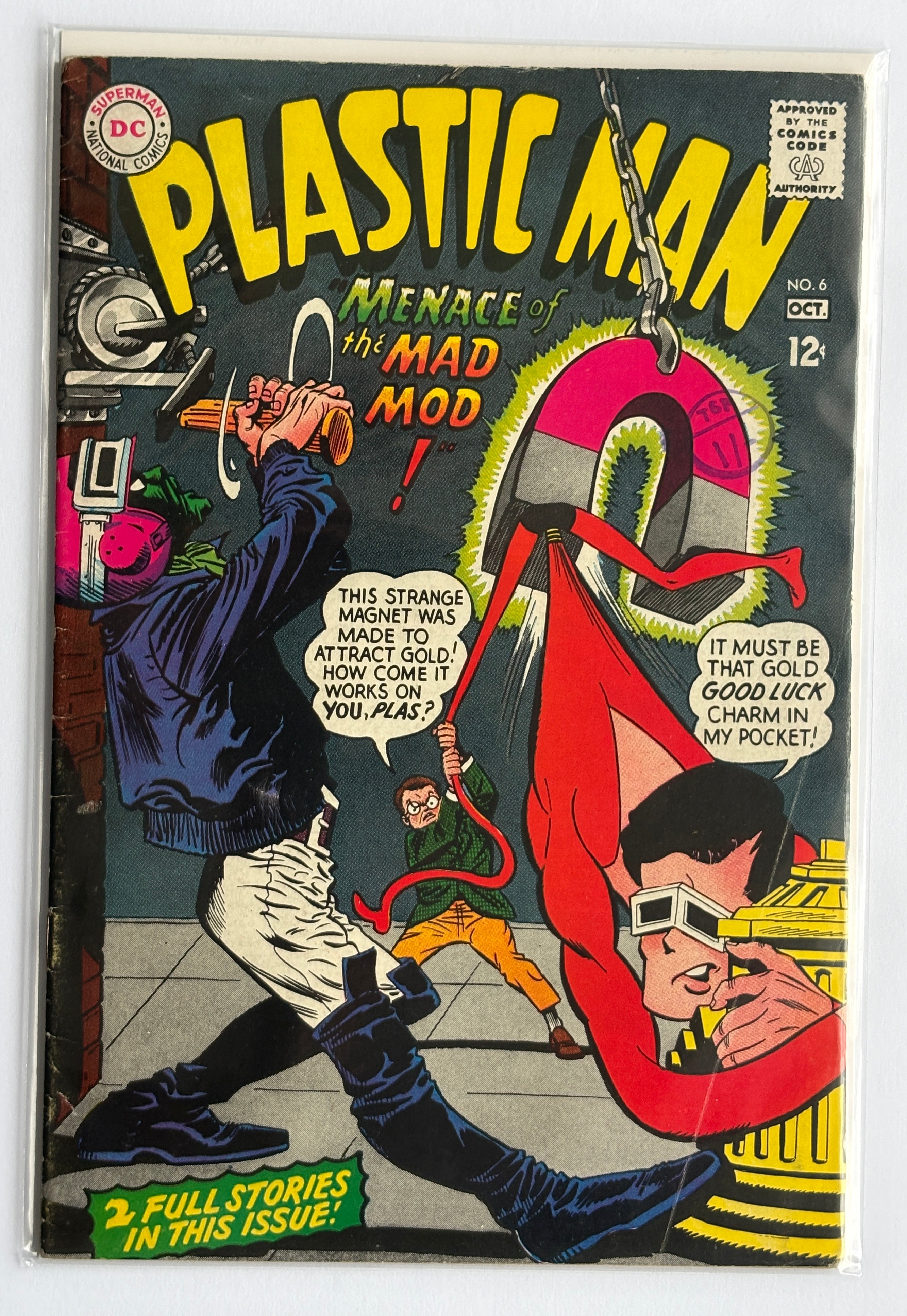 Plastic Man #6 - DC Comics - October 1967 FN- 5.5