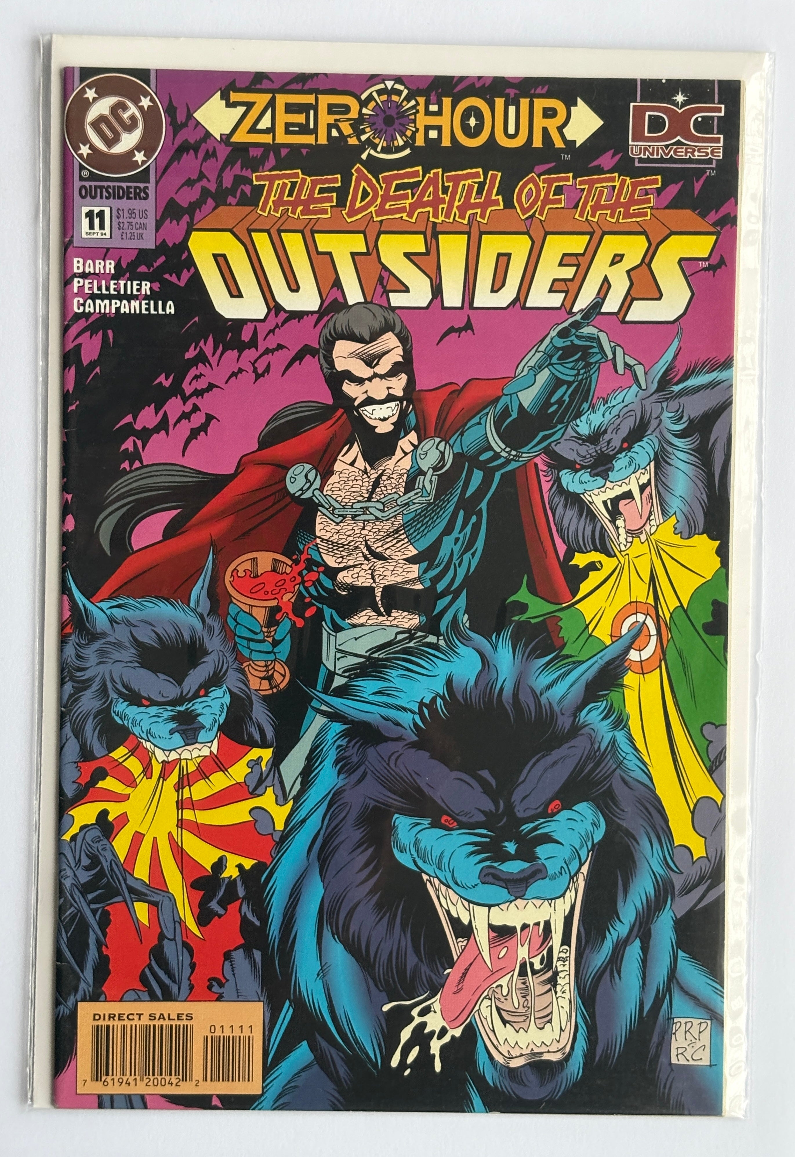 Outsiders #11 - Death of the Outsiders - 1st Printing DC September 1994 VF- 7.5