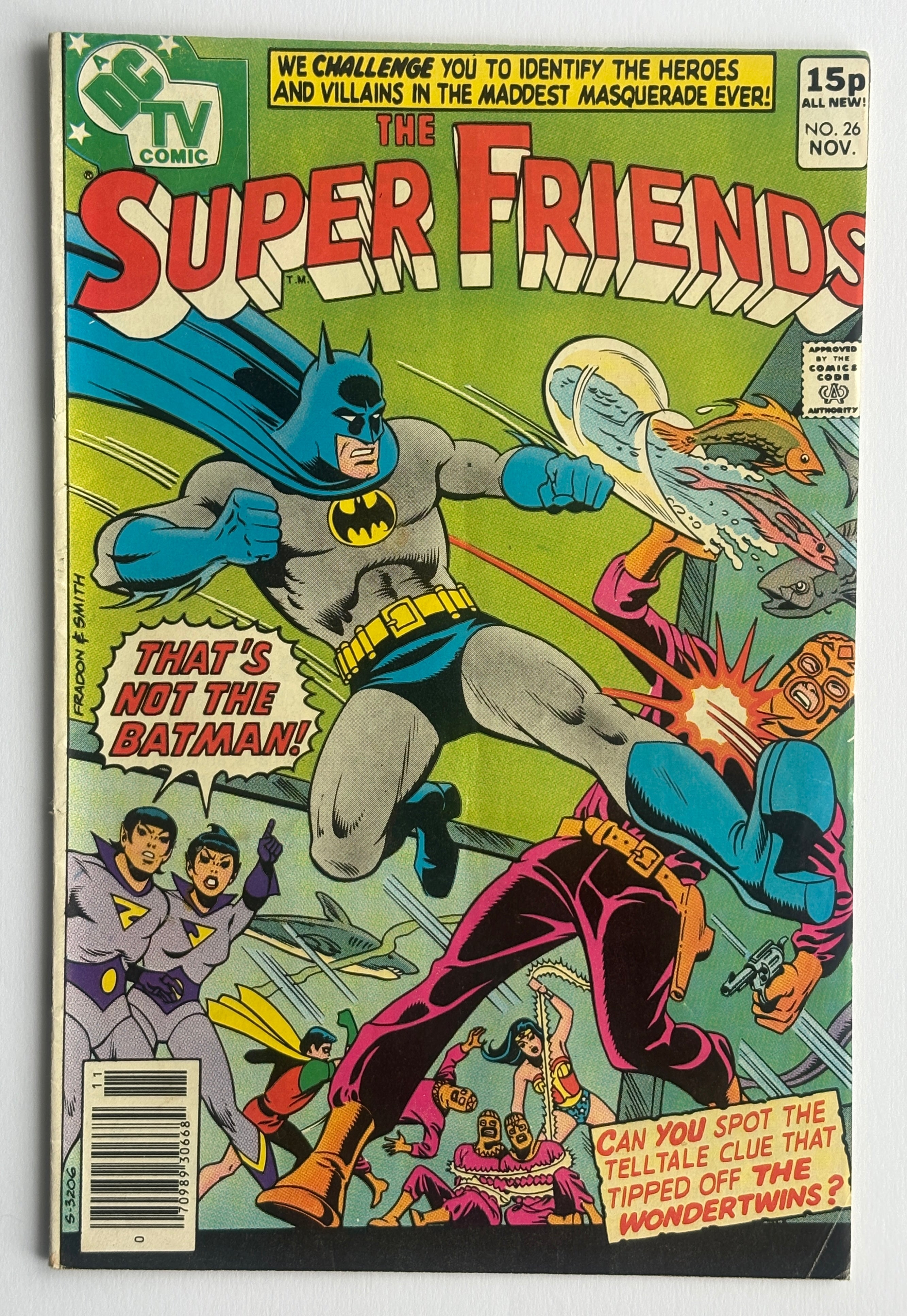 The Super Friends #26 - DC Comics UK Variant November 1979 F/VF 7.0
