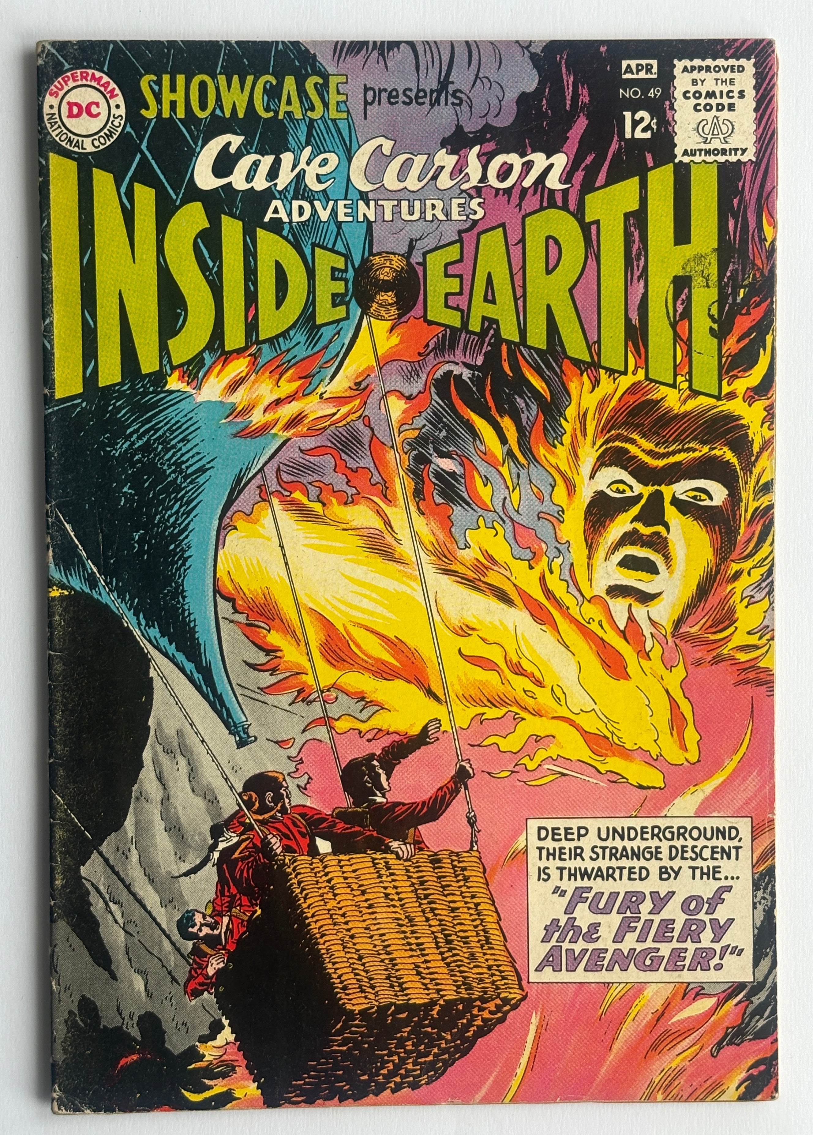 Showcase Presents #49 Cave Carson Adventures Inside Earth April 1964 VG/FN 5.0