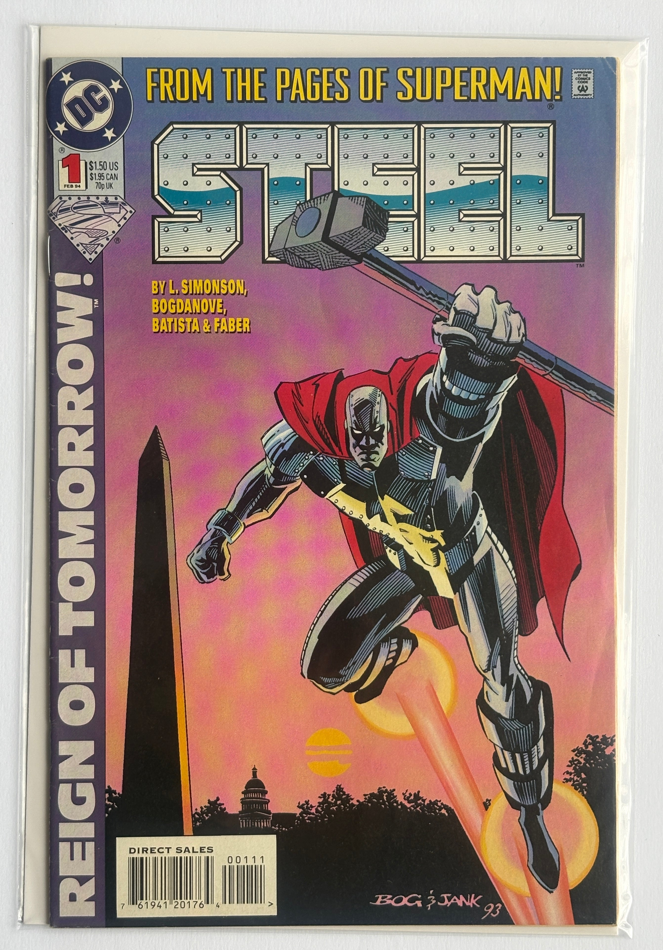 Steel #1 - 1st Printing DC Comics February 1994 VF 8.0