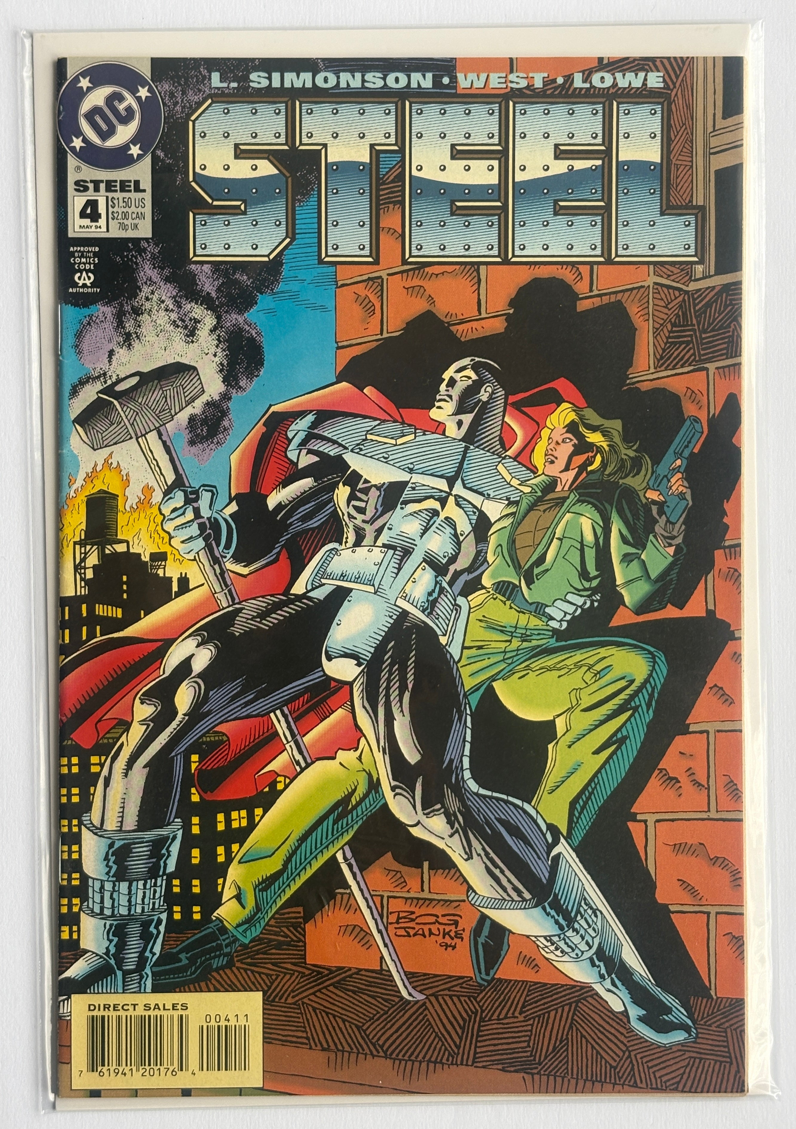 Steel #4 - 1st Printing DC Comics May 1994 F/VF 7.0