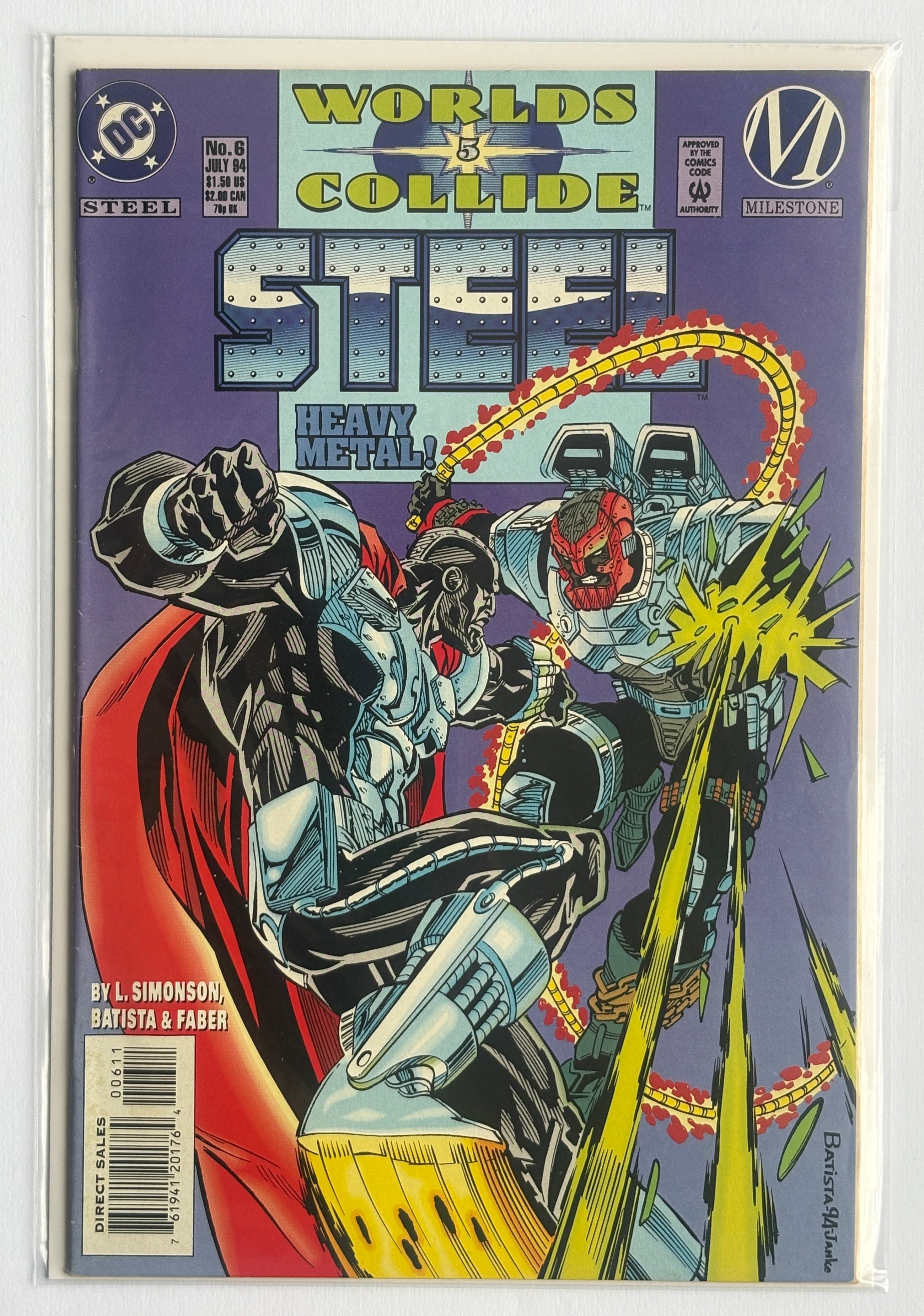 Steel #6 - 1st Printing DC Comics July 1994 VF+ 8.5