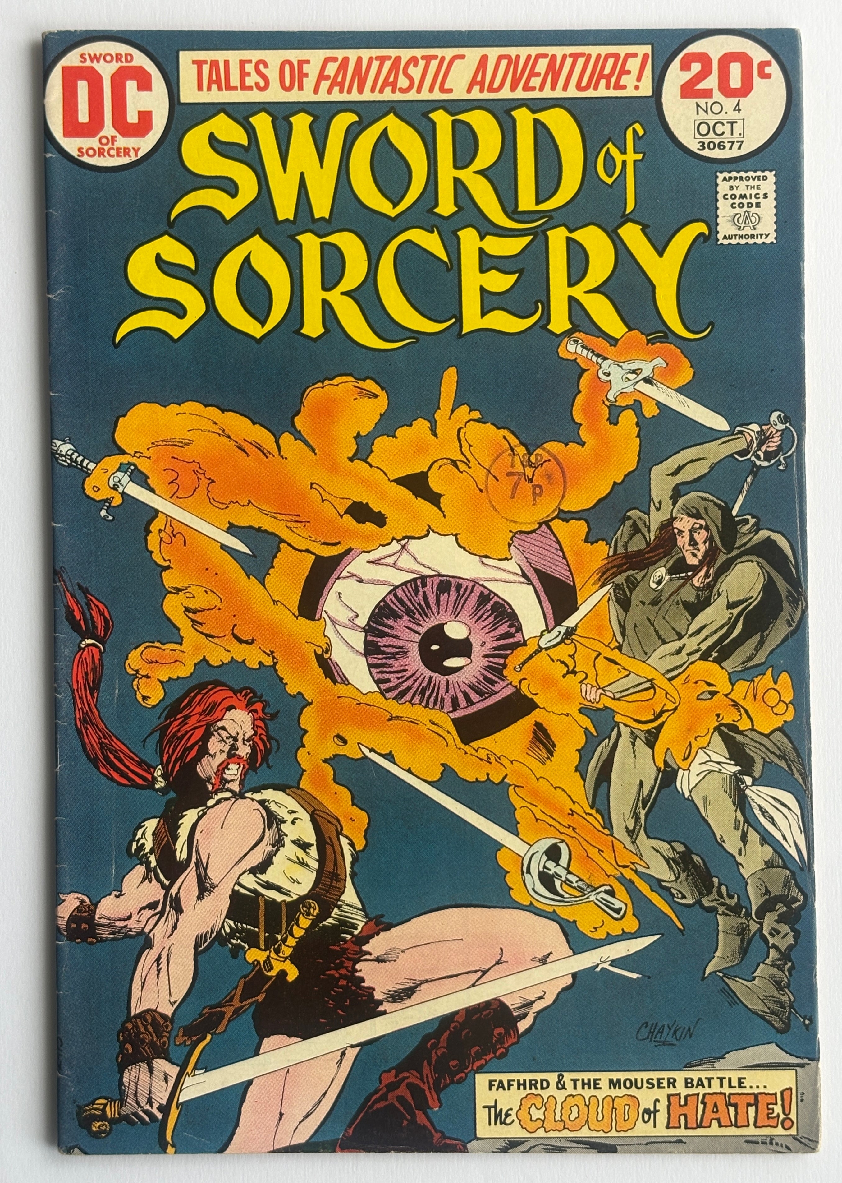 Sword of Sorcery #4 - The Cloud of Hate - DC Comics October 1973 FN- 5.5