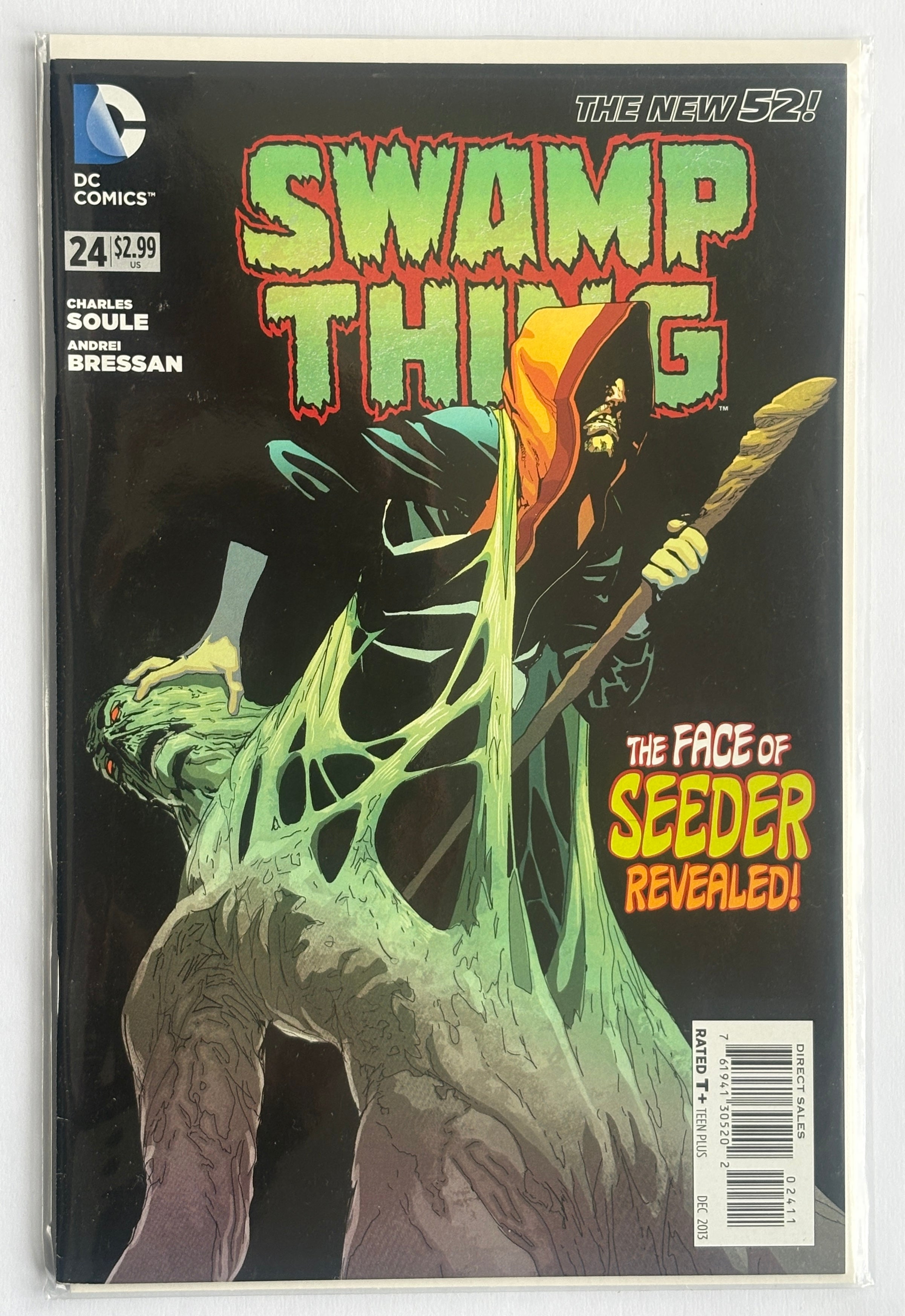 Swamp Thing #24 - The New 52 - The Face of the Seeder Revealed - Dec 2013 VF 8.0
