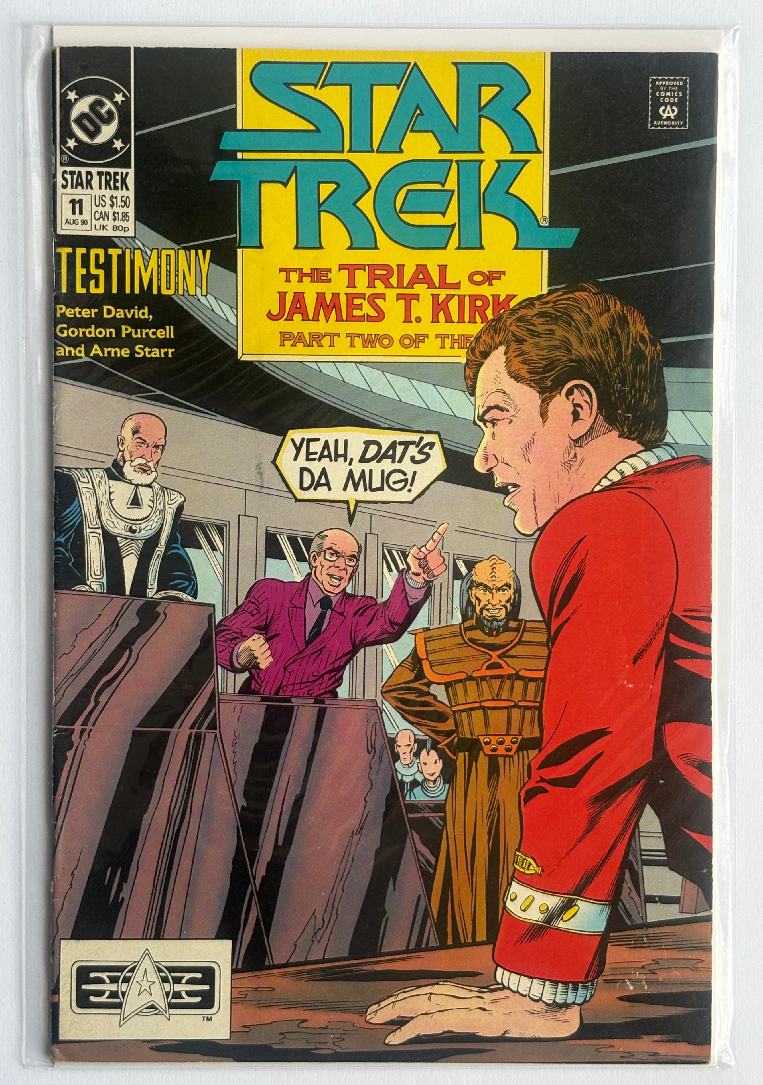 Star Trek #11 The Trial of James T. Kirk Part 2 - DC Comics August 1990 F/VF 7.0