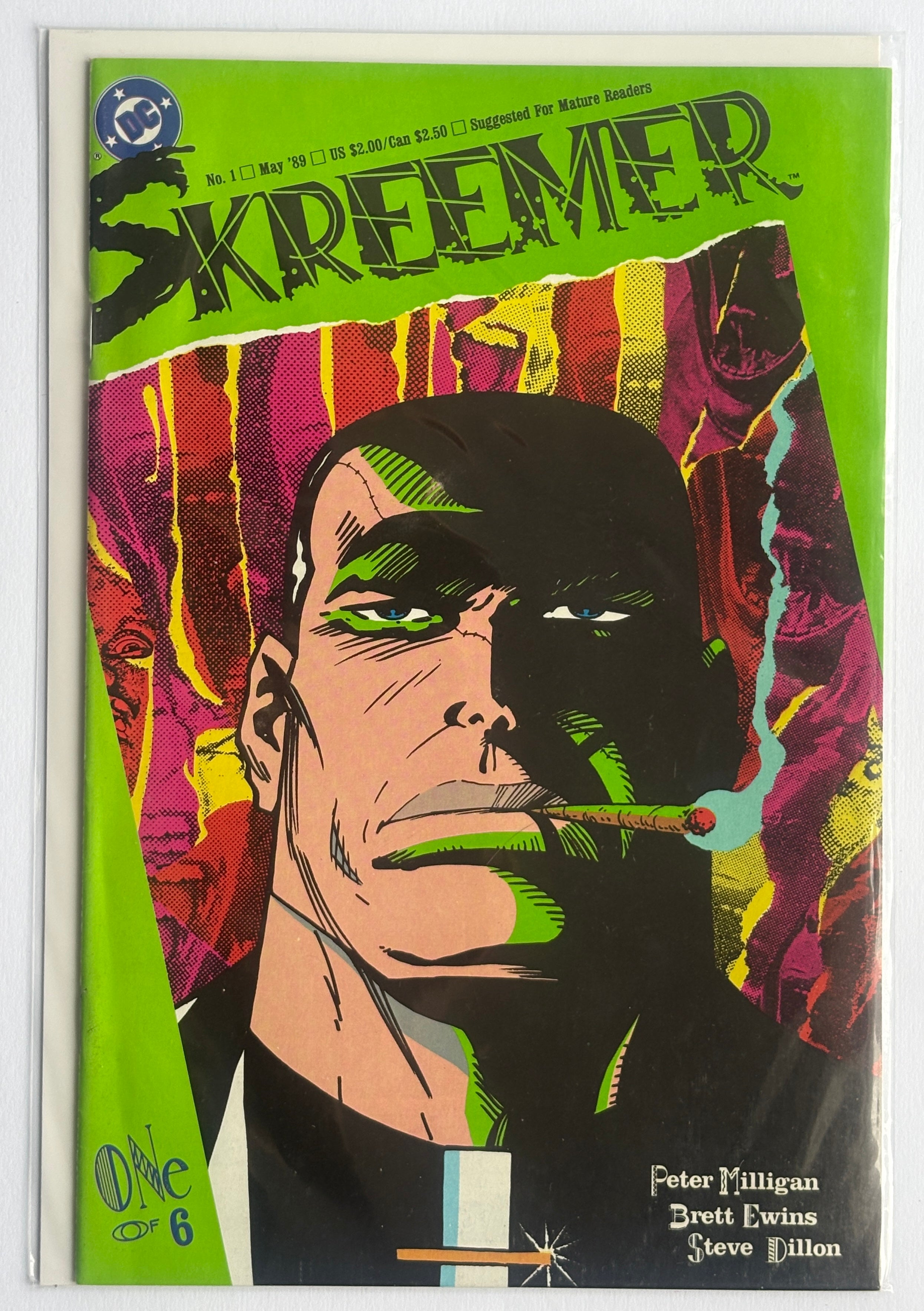 Skreemer #1 (1 of 6) DC Comics May 1989 VF- 7.5
