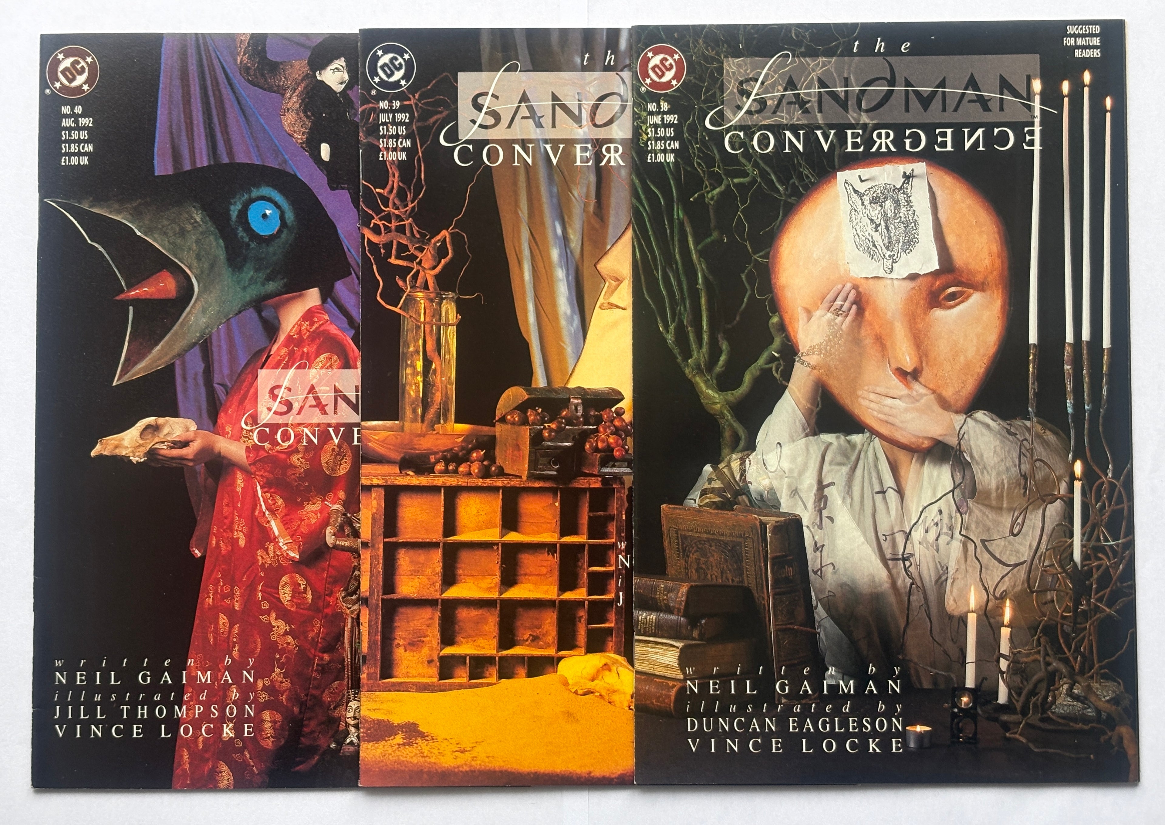 Sandman #38 to 40 - Convergence Set (3 Issues) -  DC Comics 1992 VF/NM 9.0