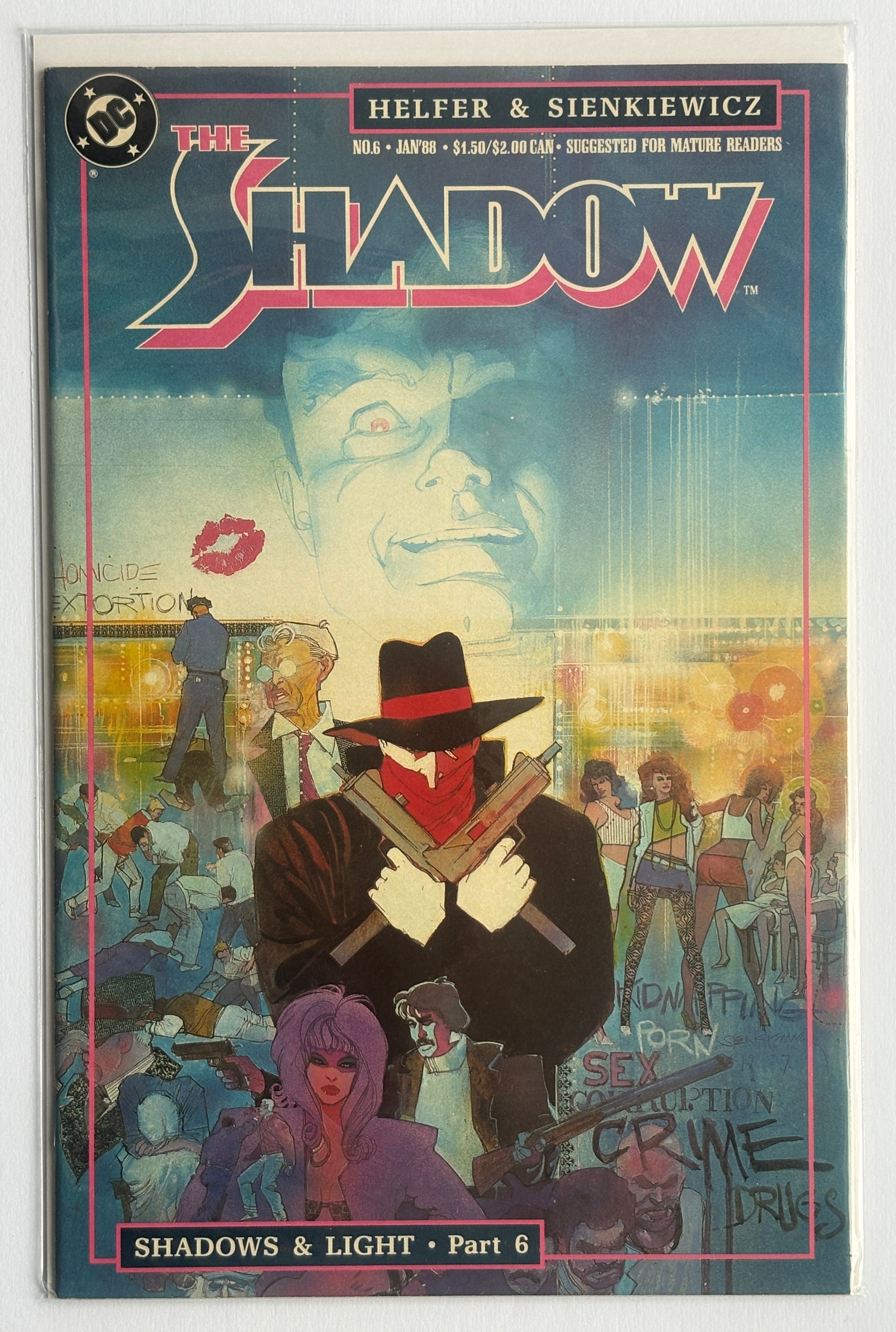 The Shadow #6 - Shadows & Light - DC Comics January 1988 VF 8.0