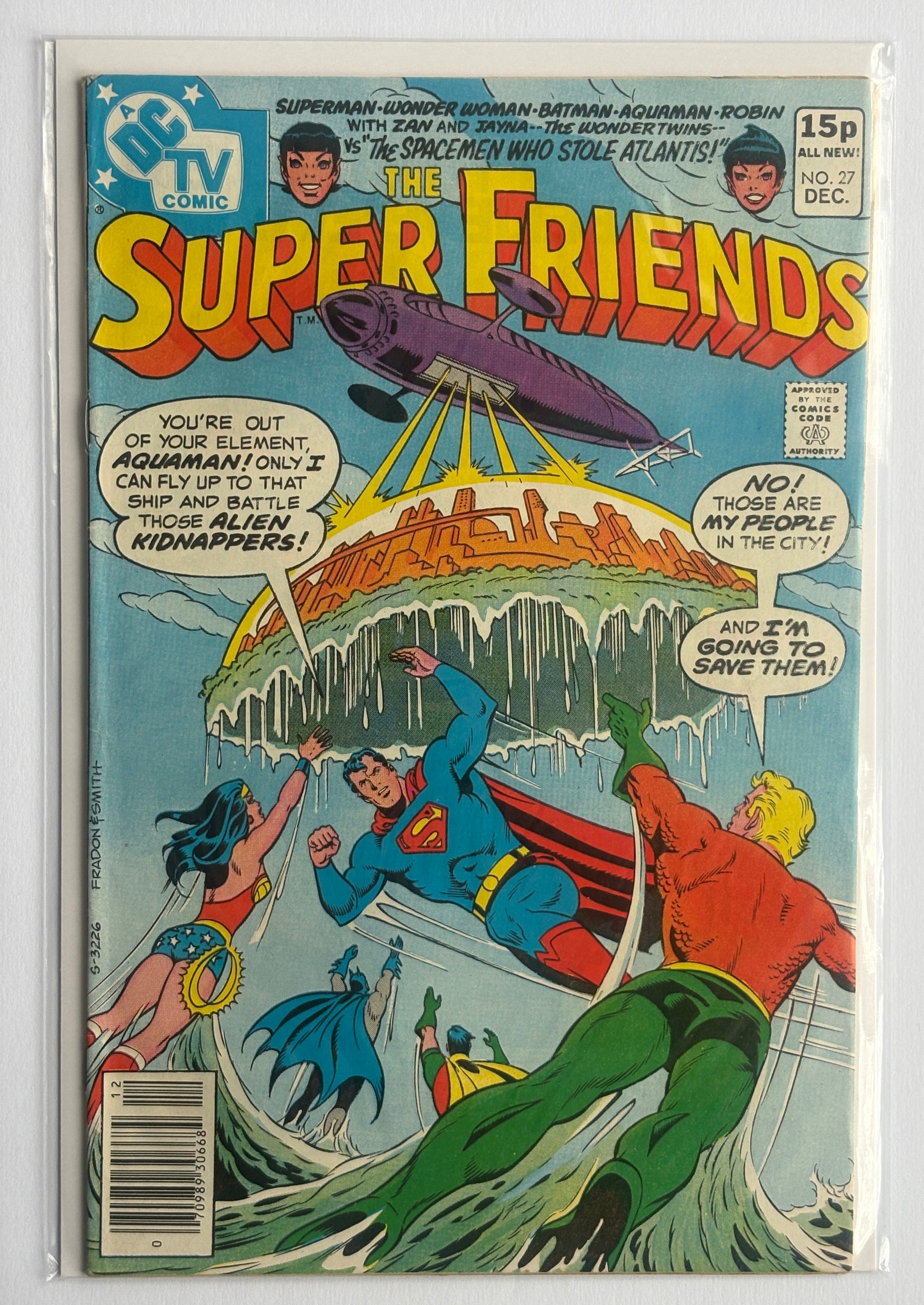 The Super Friends #27 - DC Comics UK Variant December 1979 VF- 7.5