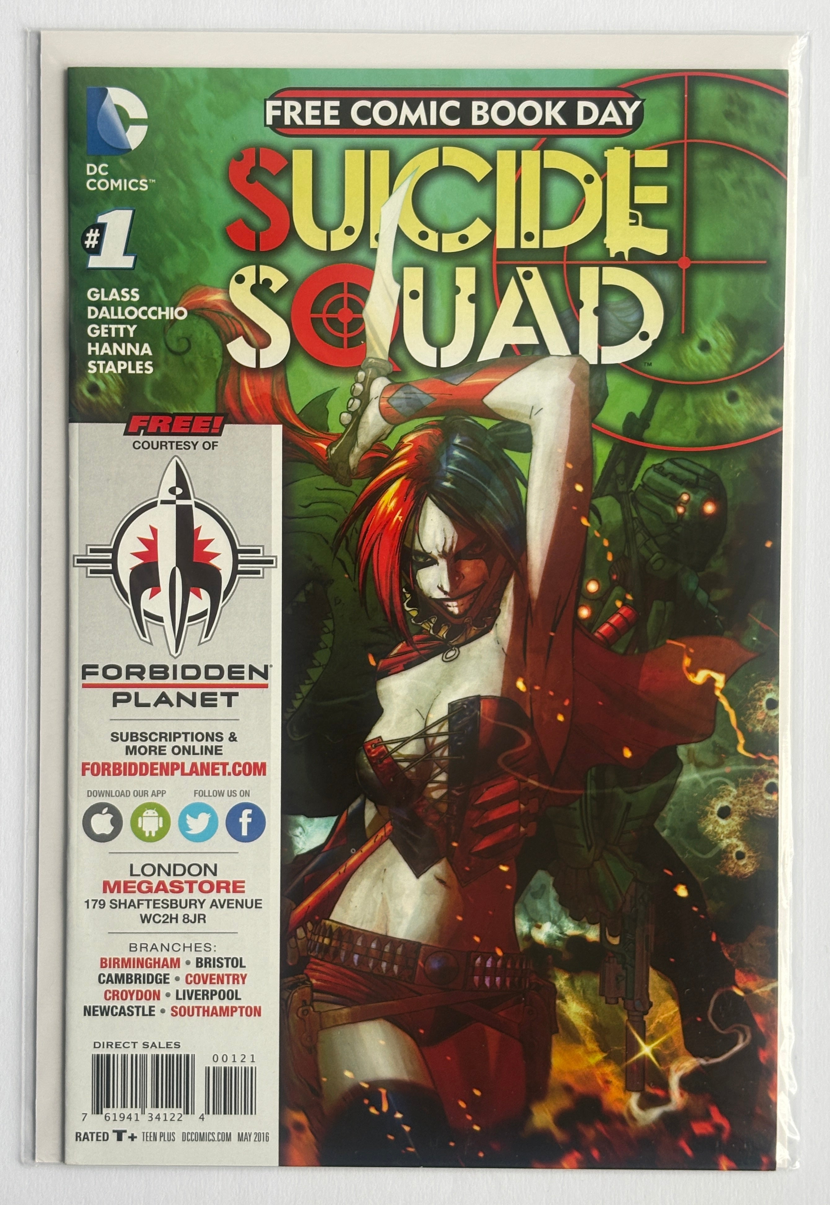 Suicide Squad #1 Special Edition FCBD Forbidden Planet May 2016 VF 8.0