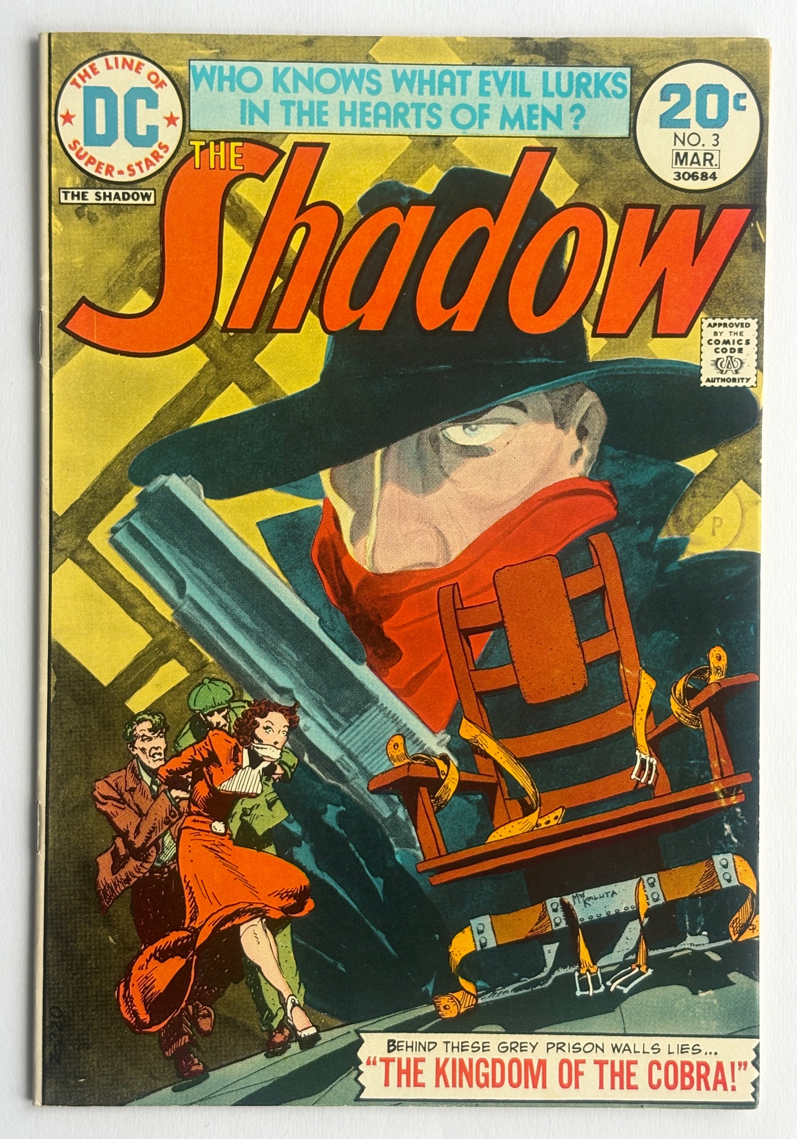 THE SHADOW #3 - Kingdom of the Cobra - Kaluta Wrightson Art - March 1974 VF 8.0