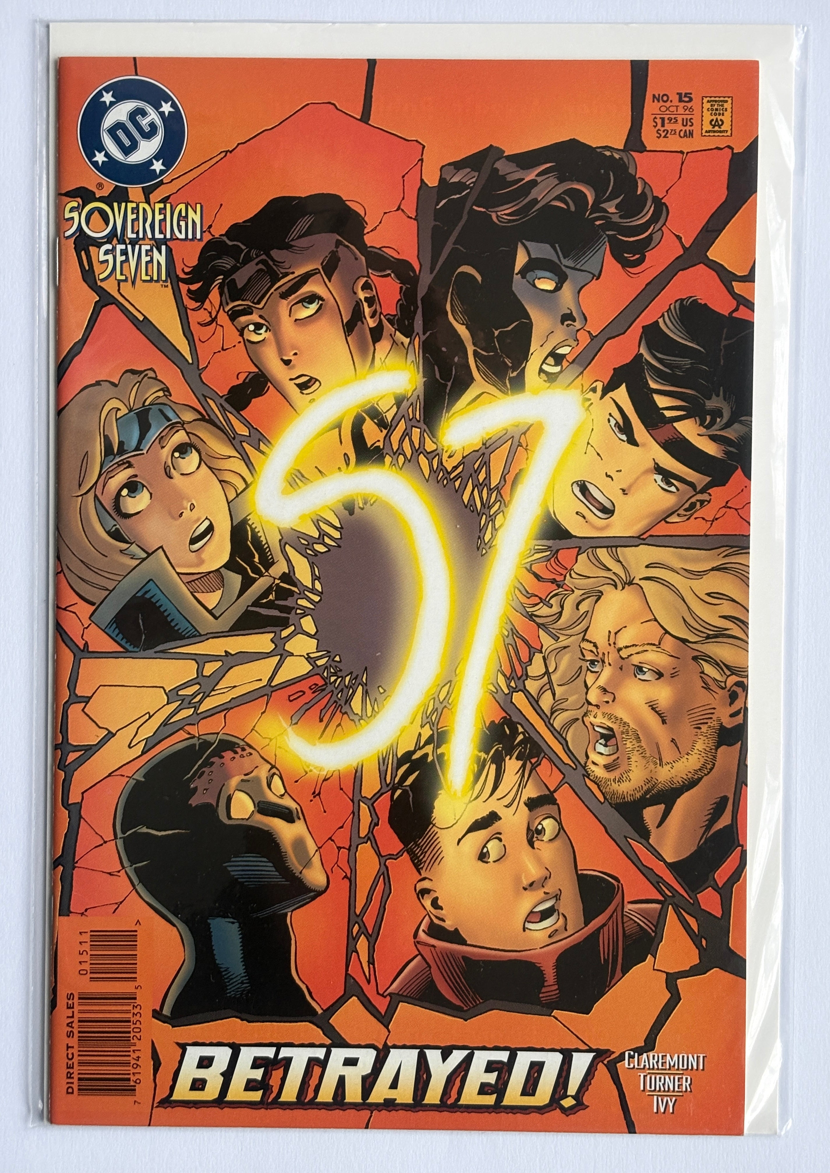 Sovereign Seven #15 - 1st Printing - DC Comics October 1996 VF/NM 9.0