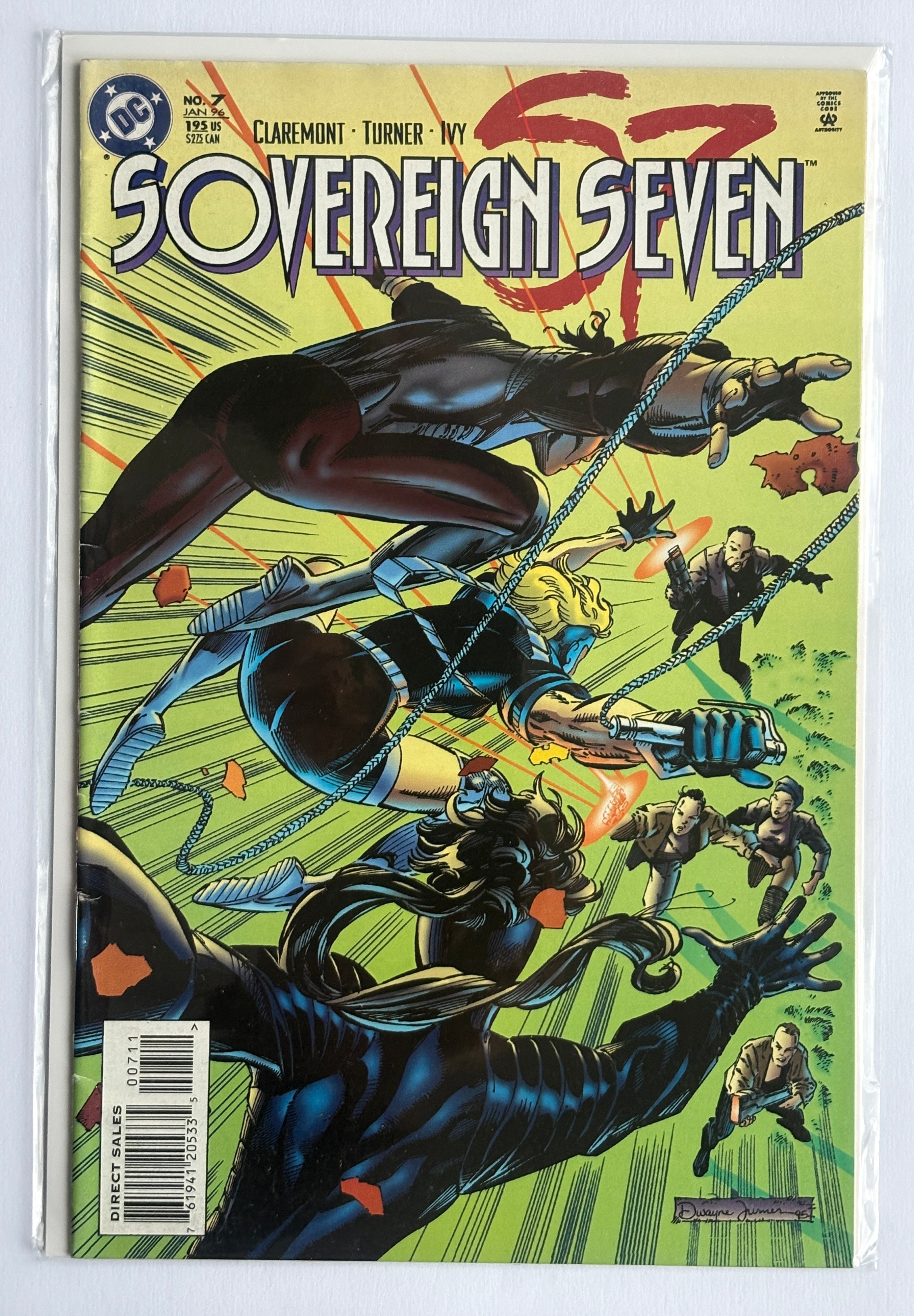 Sovereign Seven #7 - 1st Printing - DC Comics January 1996 FN+ 6.5